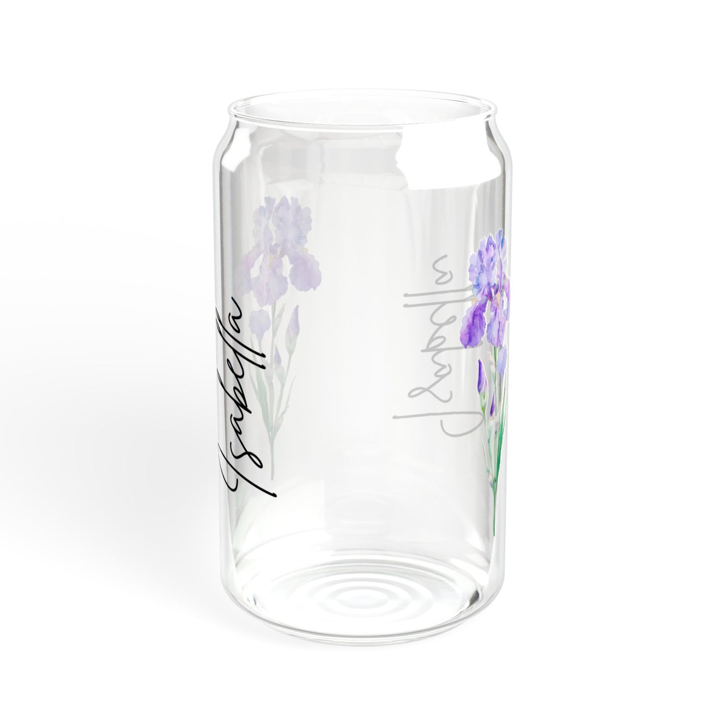 Floral Sipper Glass, Personalized Drinkware, Reusable Straw, Eco-Friendly Mug, Gift for Her, Home Decor, Summer Hydration