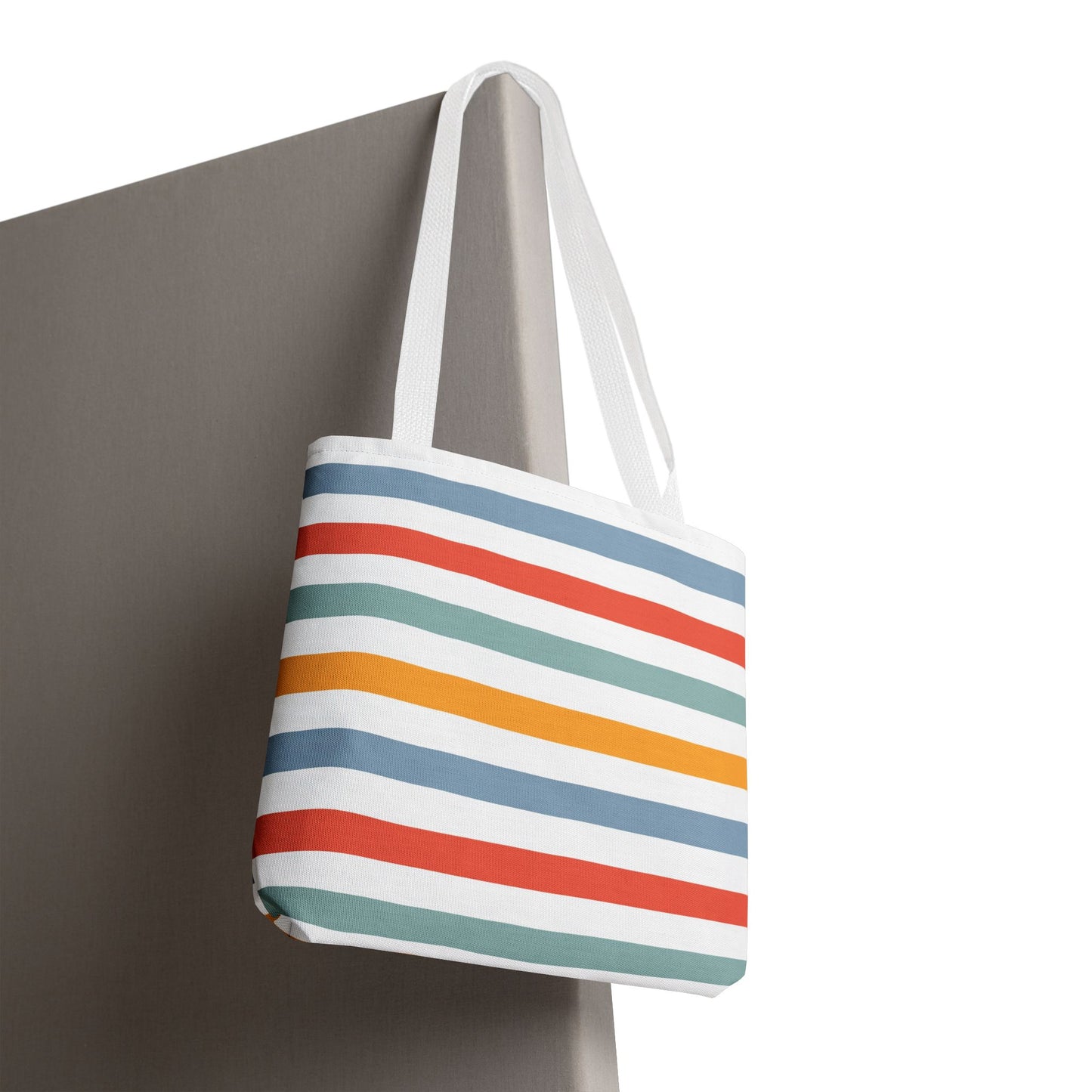 Colorful Striped Tote Bag, Beach Day Bag, Shopping Tote, Summer Accessory, Eco-Friendly Carryall