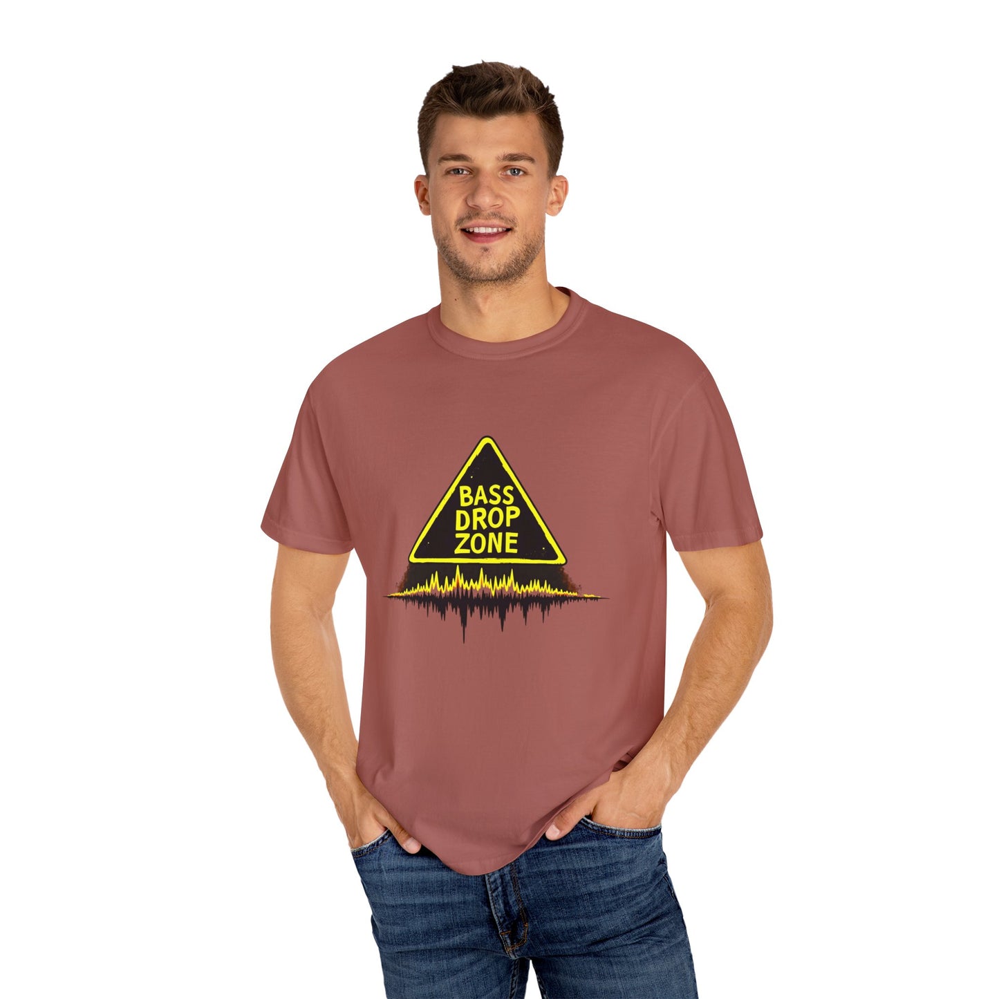 Bass Drop Zone Unisex T-Shirt, Music Lover Gift, Festival Apparel, Party Outfit, DJ Merchandise, Unique Graphic Tee