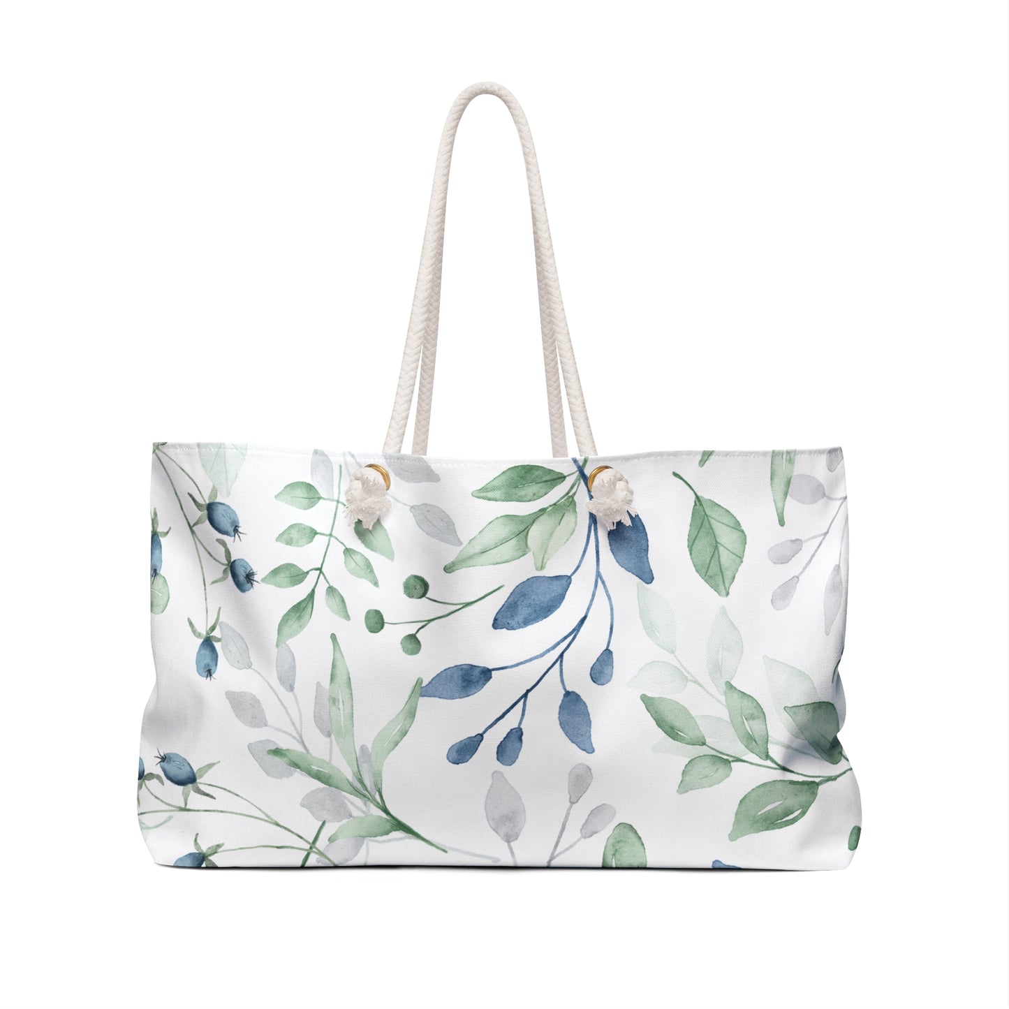 Botanical Weekender Bag, Floral Travel Tote, Eco-Friendly Weekend Bag, Nature-Inspired Carryall, Stylish Gym Bag, Gift for Travel Lovers