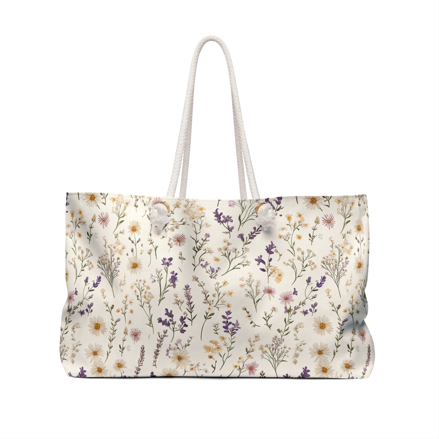 Floral Weekender Bag - Stylish Travel Tote with Botanical Print, Perfect for Getaways, Beach Trips, Gifts, and Storage