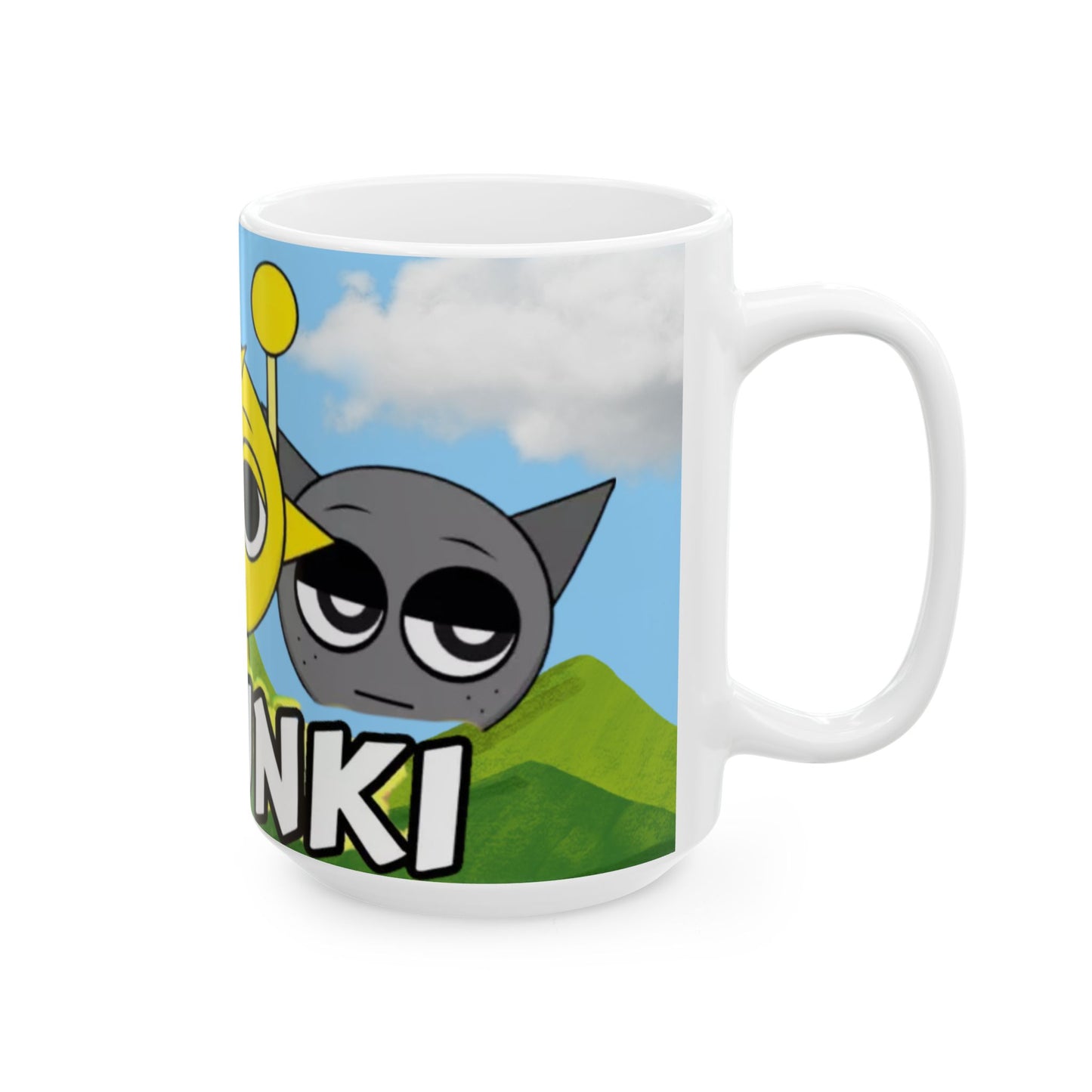 Sprunk Character Ceramic Mug – Fun & Quirky 11oz/15oz Coffee Cup for Coffee Lovers