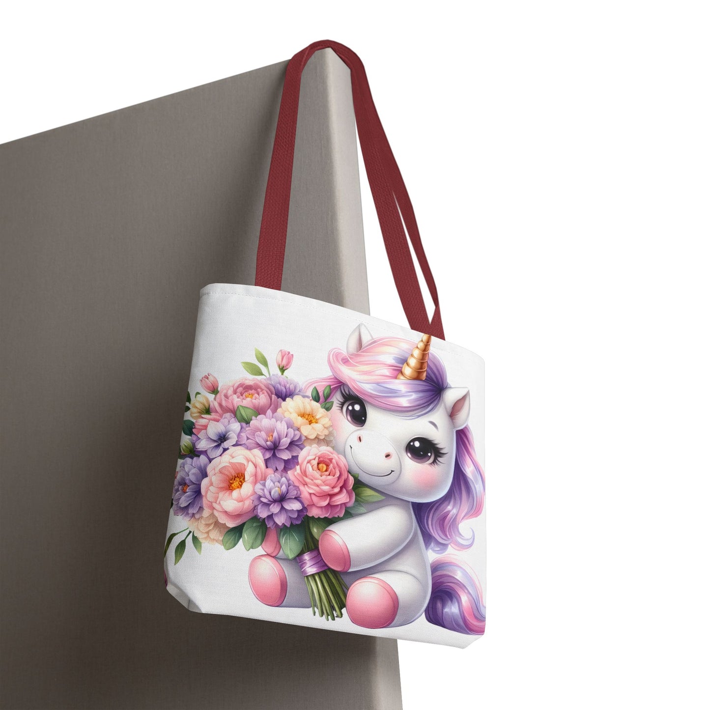 Cute Unicorn Tote Bag, Flower Girl Gift, Kids Birthday Party, Magical Purse for Women, Eco-Friendly Shopping Bag