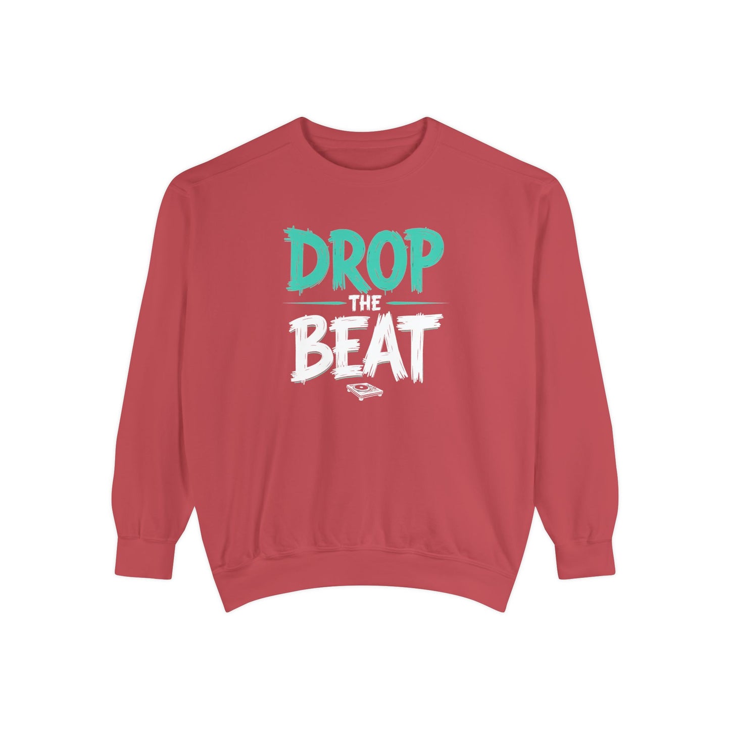 Drop the Beat Sweatshirt, Cozy Music Sweatshirt, Unisex Graphic Apparel, Perfect for Concerts, Unique Gift for Music Lovers