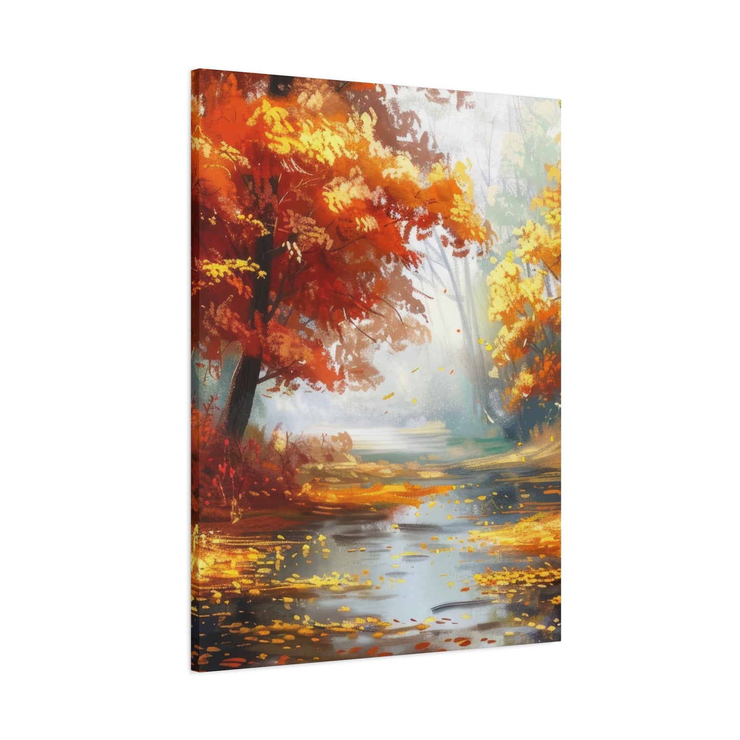 Autumn Serenity Canvas Print, Fall Decor, Home Wall Art, Nature Artwork, Gift for Nature Lovers, Cozy Decorating