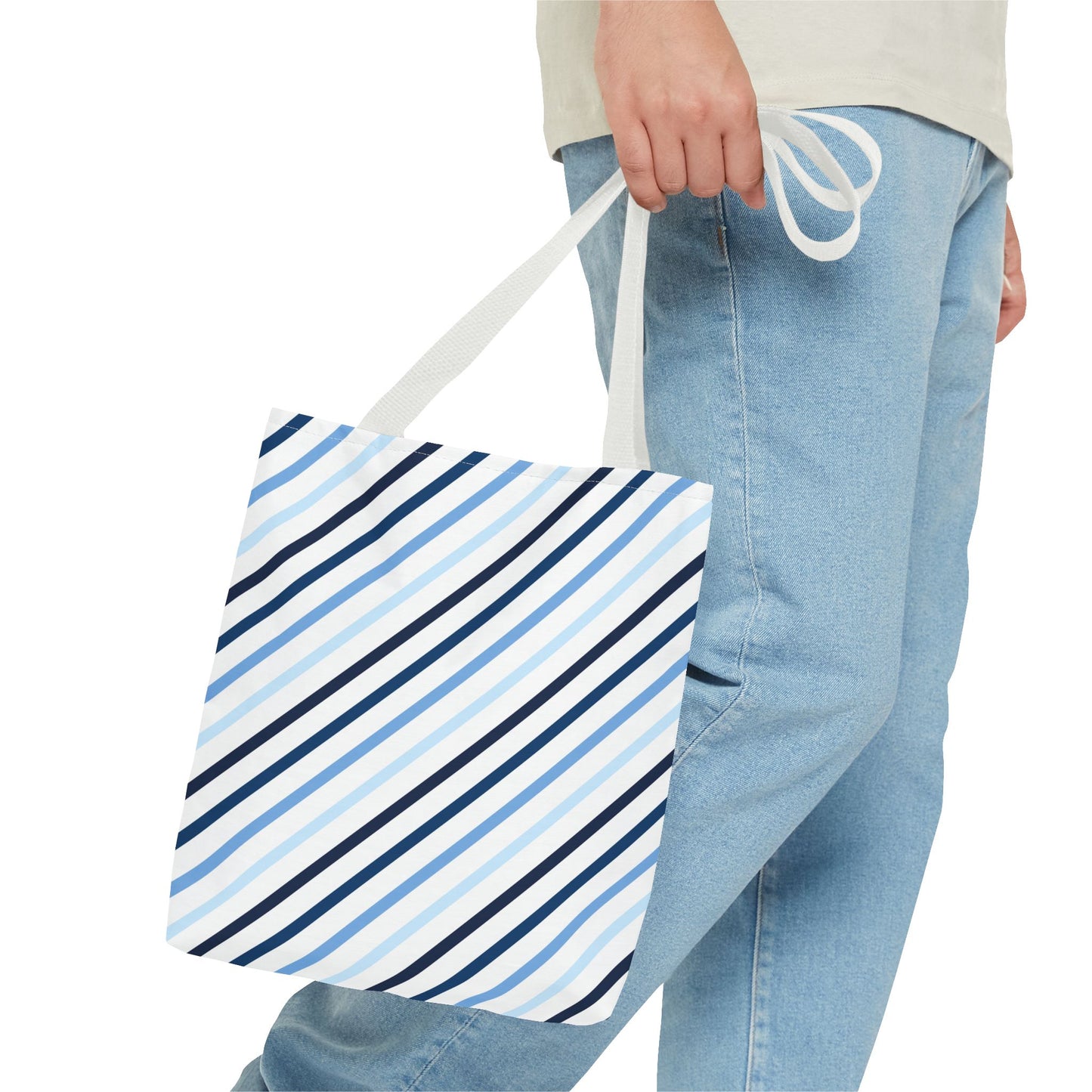 Stylish Striped Tote Bag, Everyday Carryall, Reusable Shopping Bag, Eco-Friendly Gift, Chic Fashion Accessory