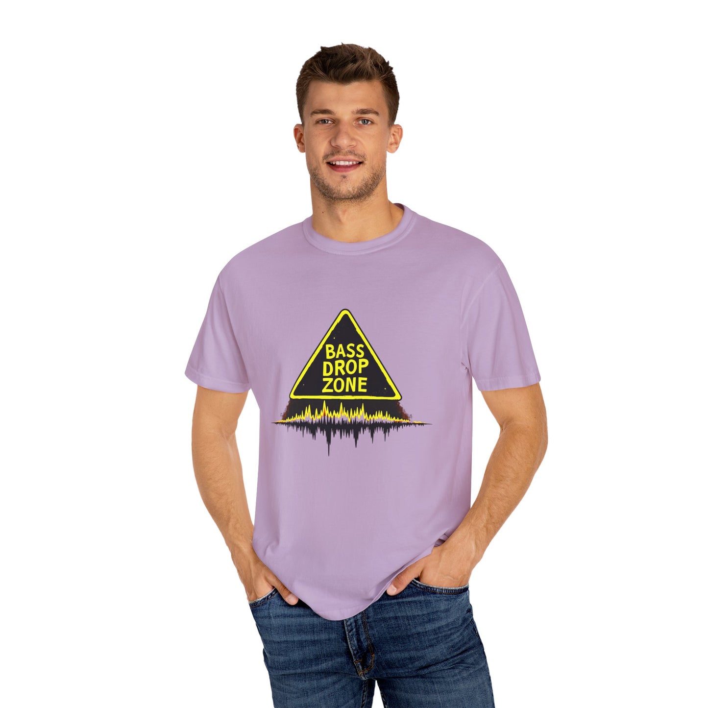 Bass Drop Zone Unisex T-Shirt, Music Lover Gift, Festival Apparel, Party Outfit, DJ Merchandise, Unique Graphic Tee