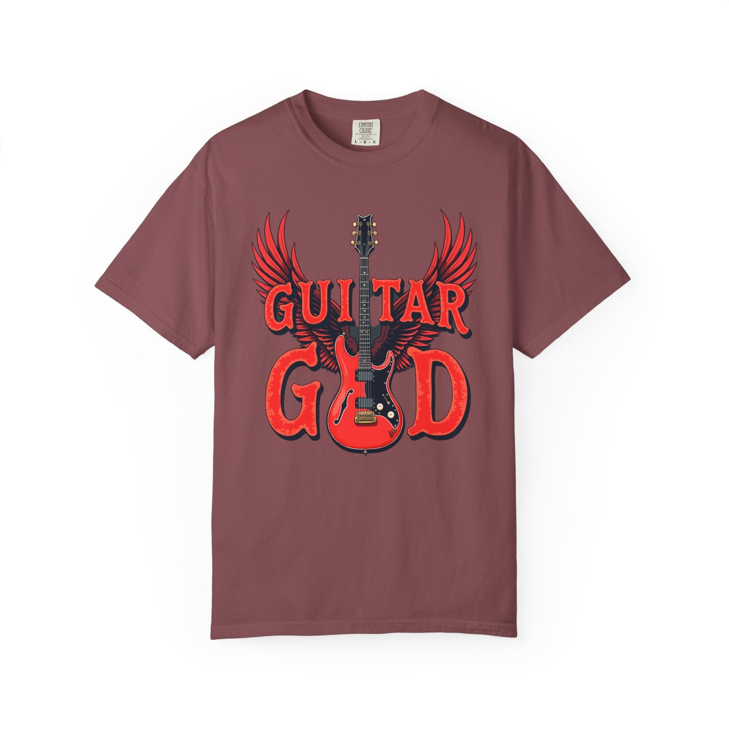 Guitar God T-Shirt, Music Lover Gift, Unisex Graphic Tee, Rock & Roll Apparel, Concert Outfit, Gift for Musicians