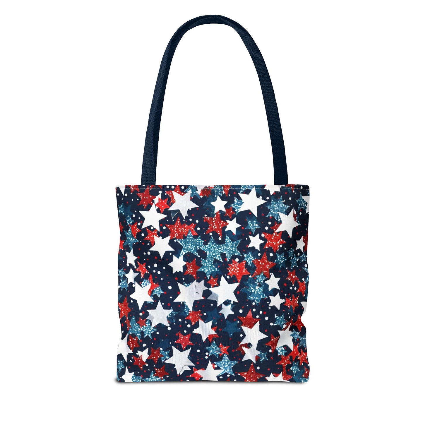 Patriotic Stars Tote Bag, Stylish Grocery Bag, Beach Tote, Gift for Her, USA Flag, Summer Accessory
