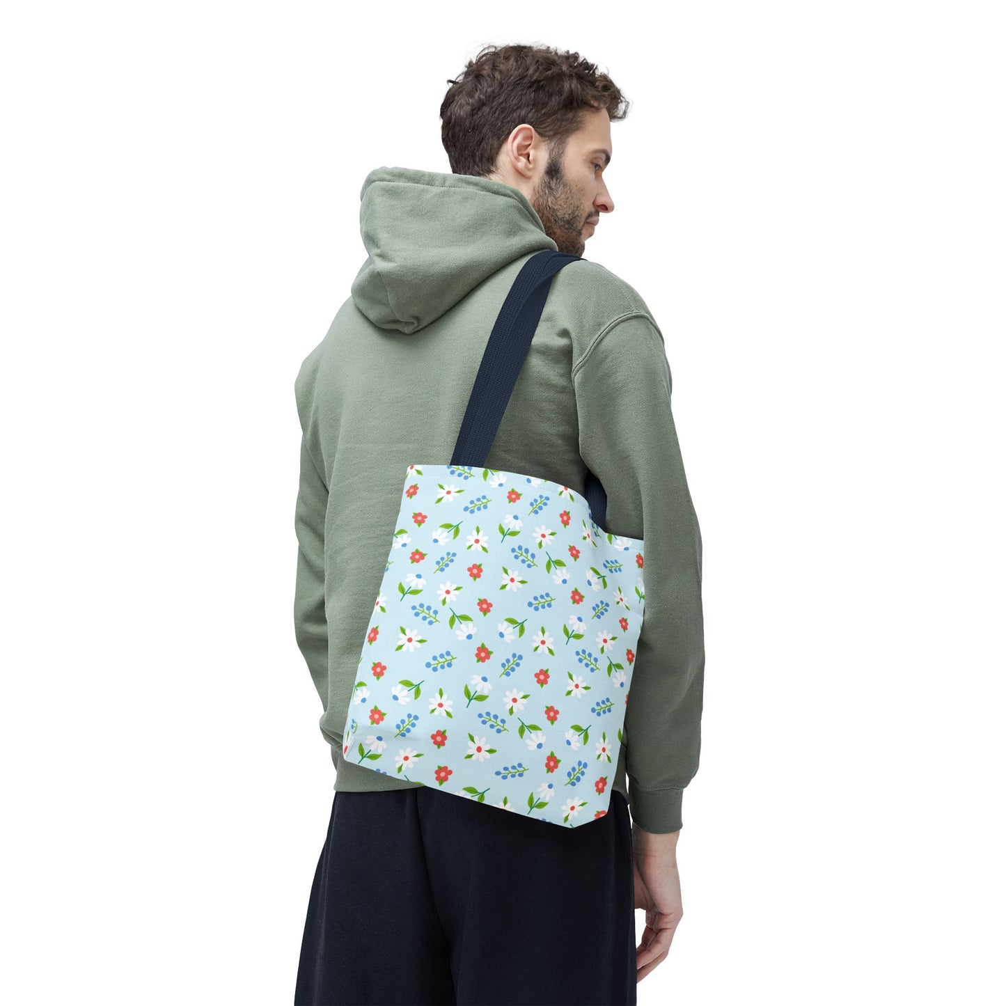 Floral Tote Bag, Spring Style, Eco-Friendly Shopping Bag, Gift for Her, Reusable Grocery Tote, Bright Floral Design