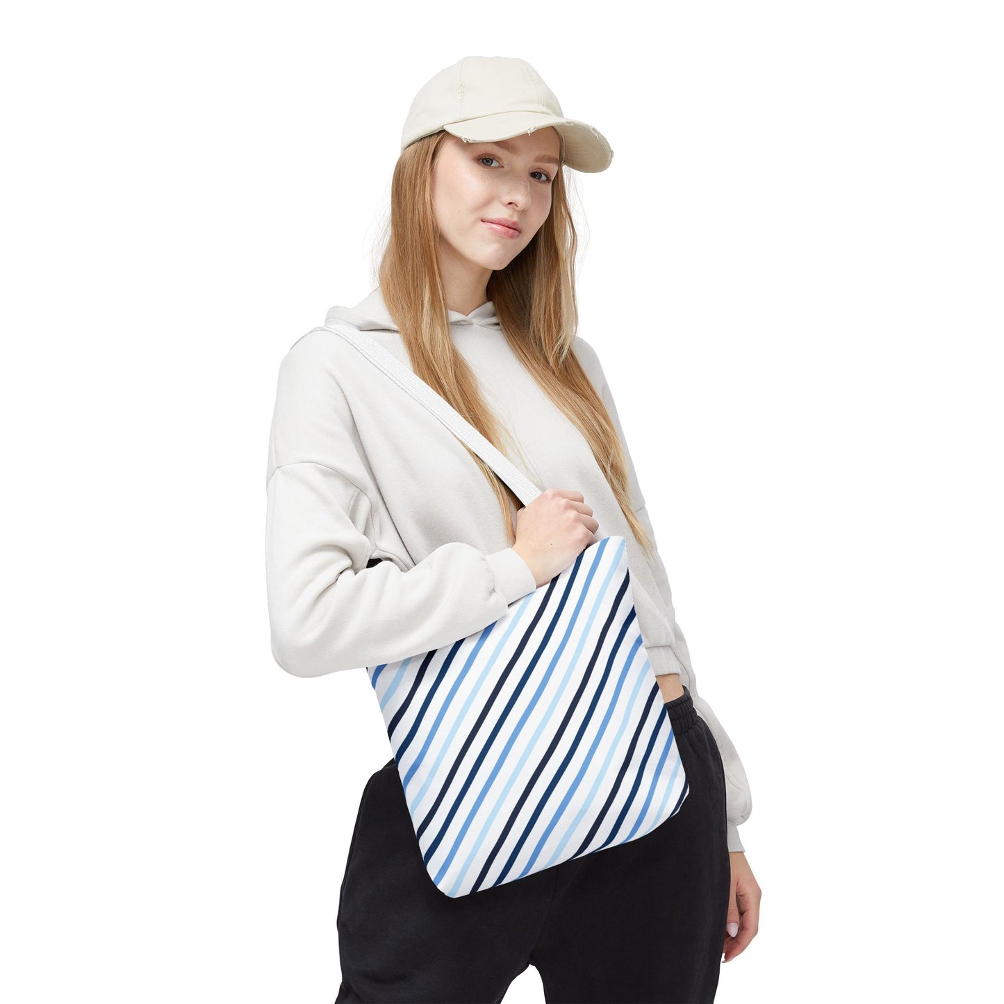 Stylish Striped Tote Bag, Everyday Carryall, Reusable Shopping Bag, Eco-Friendly Gift, Chic Fashion Accessory