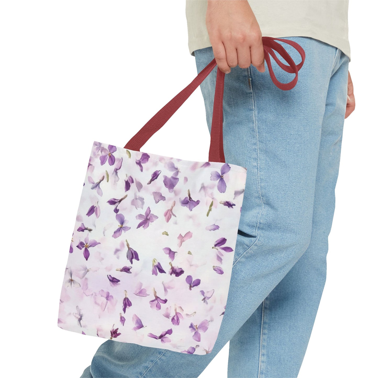 Elegant Floral Tote Bag, Stylish Shopping Bag, Reusable Eco-Friendly Tote, Perfect for Gifts, Spring & Summer Outings