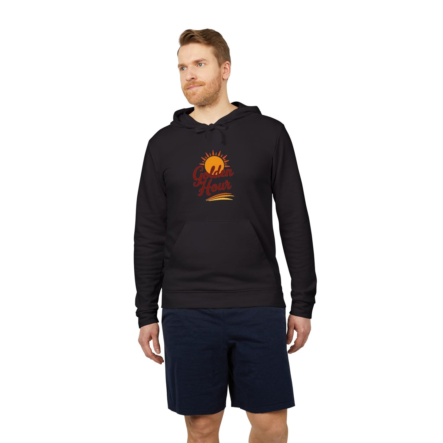 Golden Hour Fleece Hoodie - Cozy Unisex Sweatshirt for Travel, Casual Wear, Gift for Friends, Fall Fashion, Hoodie for Relaxing