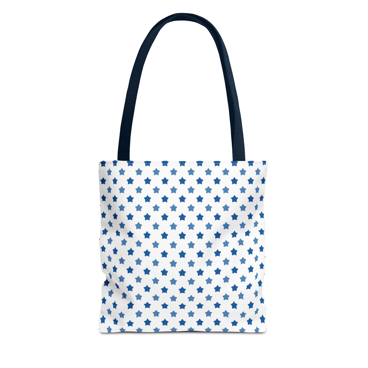Blue Star Pattern Tote Bag, Stylish Reusable Tote, Shopping Bag, Beach Bag, Gift for Her, Eco-Friendly Accessories