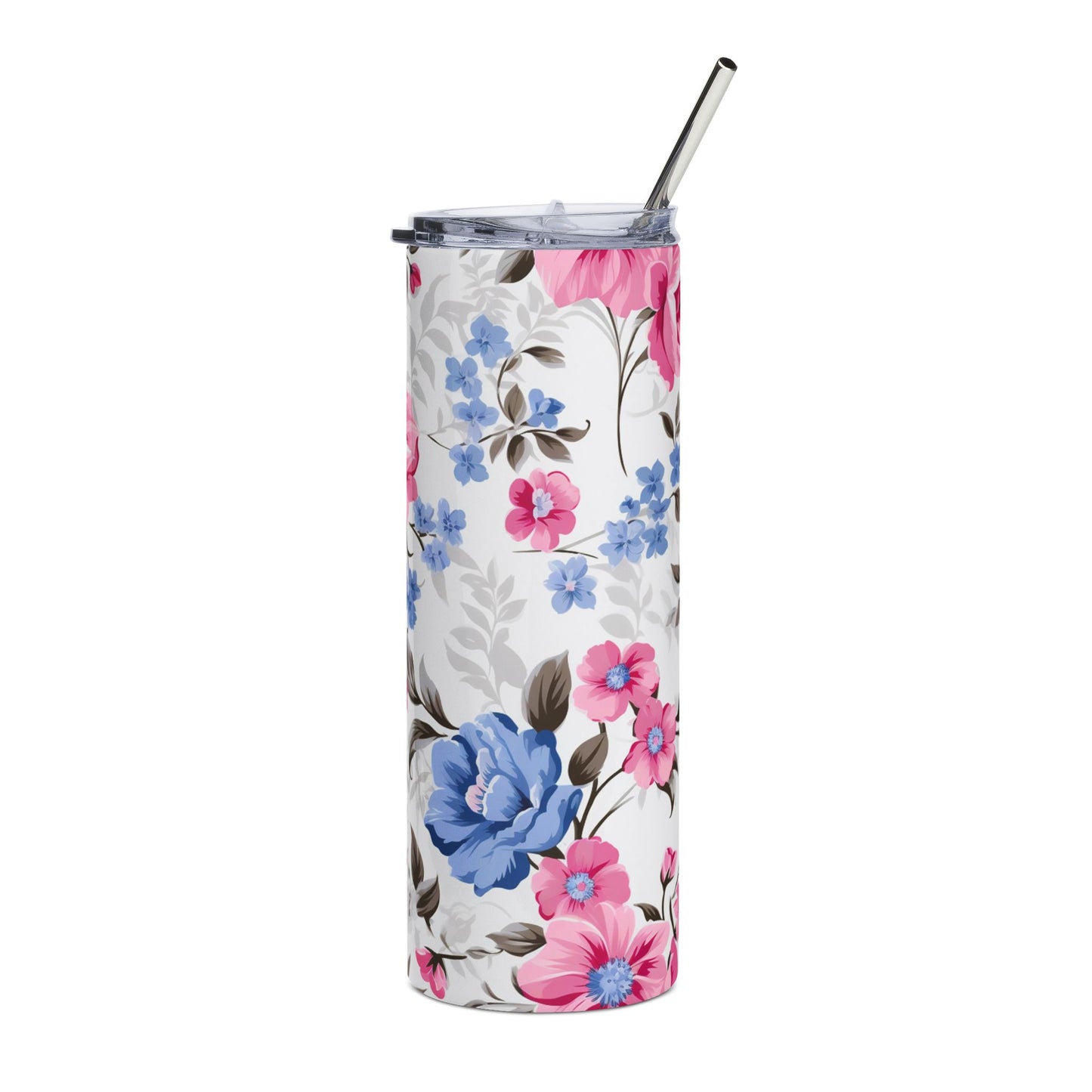 Floral Stainless Steel Tumbler, 20oz | Insulated Drinkware for Home, Travel, Gifts | Perfect for Parties, Weddings, Birthdays, and More