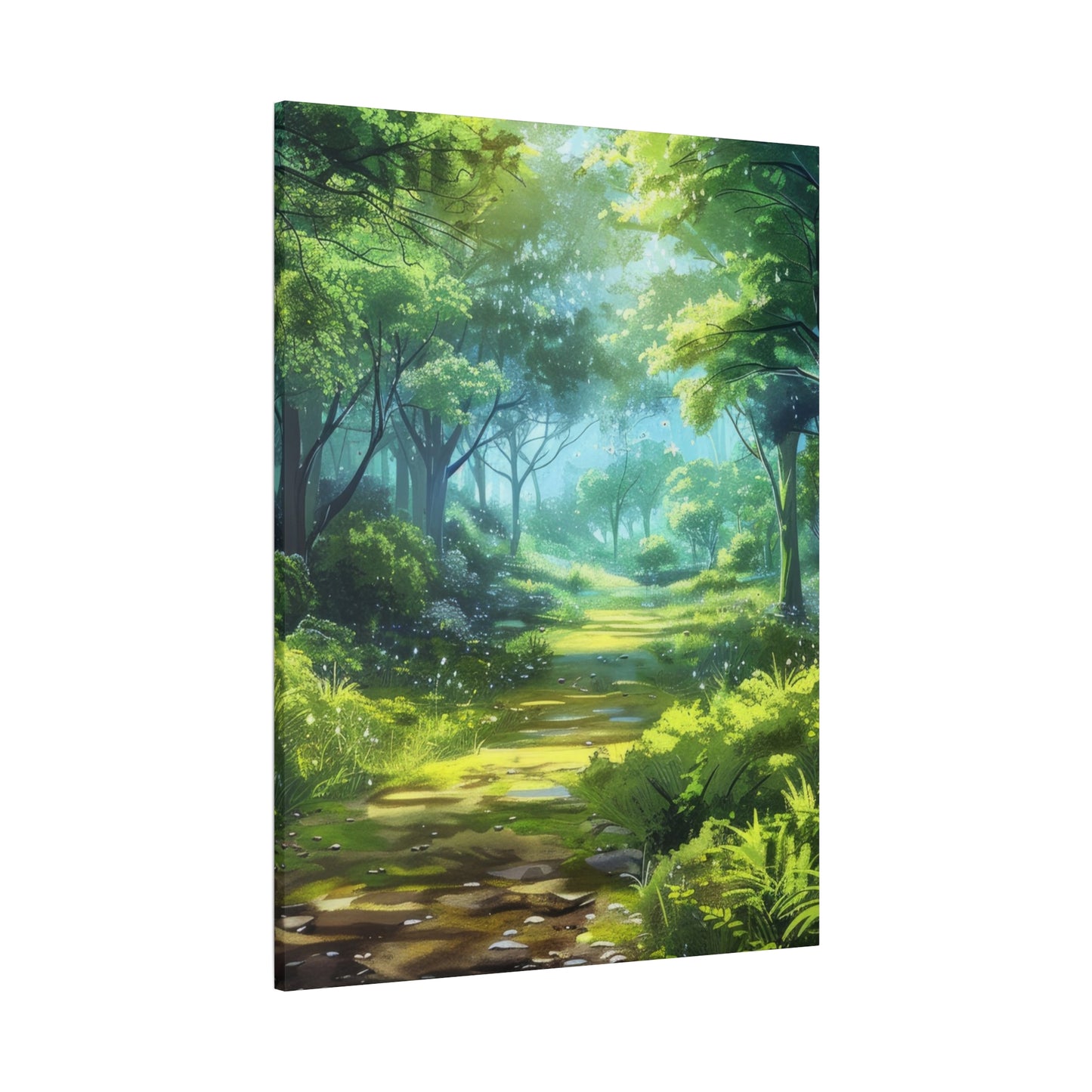 Serene Forest Canvas Print, Nature Wall Art, Home Decor, Gift for Nature Lovers, Eco-Friendly Artwork, Meditation Decoration