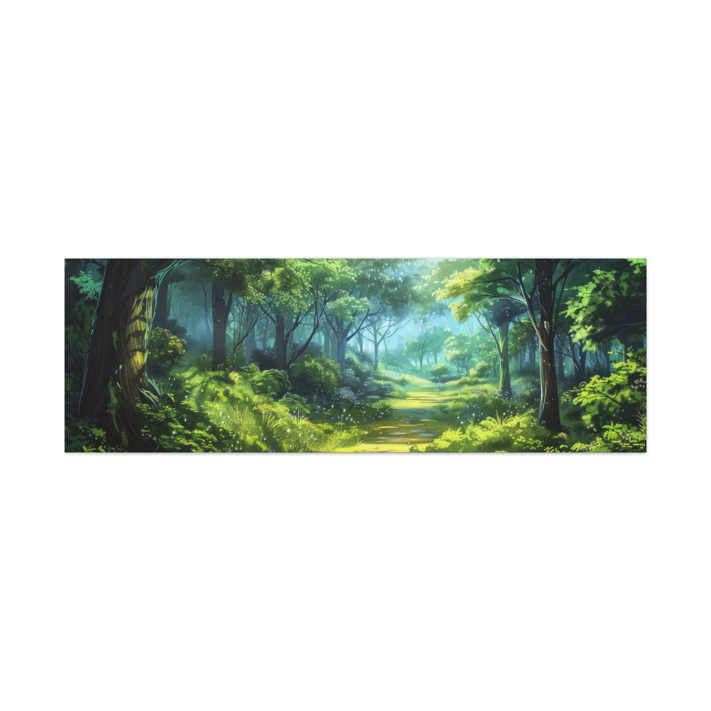 Serene Forest Canvas Print, Nature Wall Art, Home Decor, Gift for Nature Lovers, Eco-Friendly Artwork, Meditation Decoration