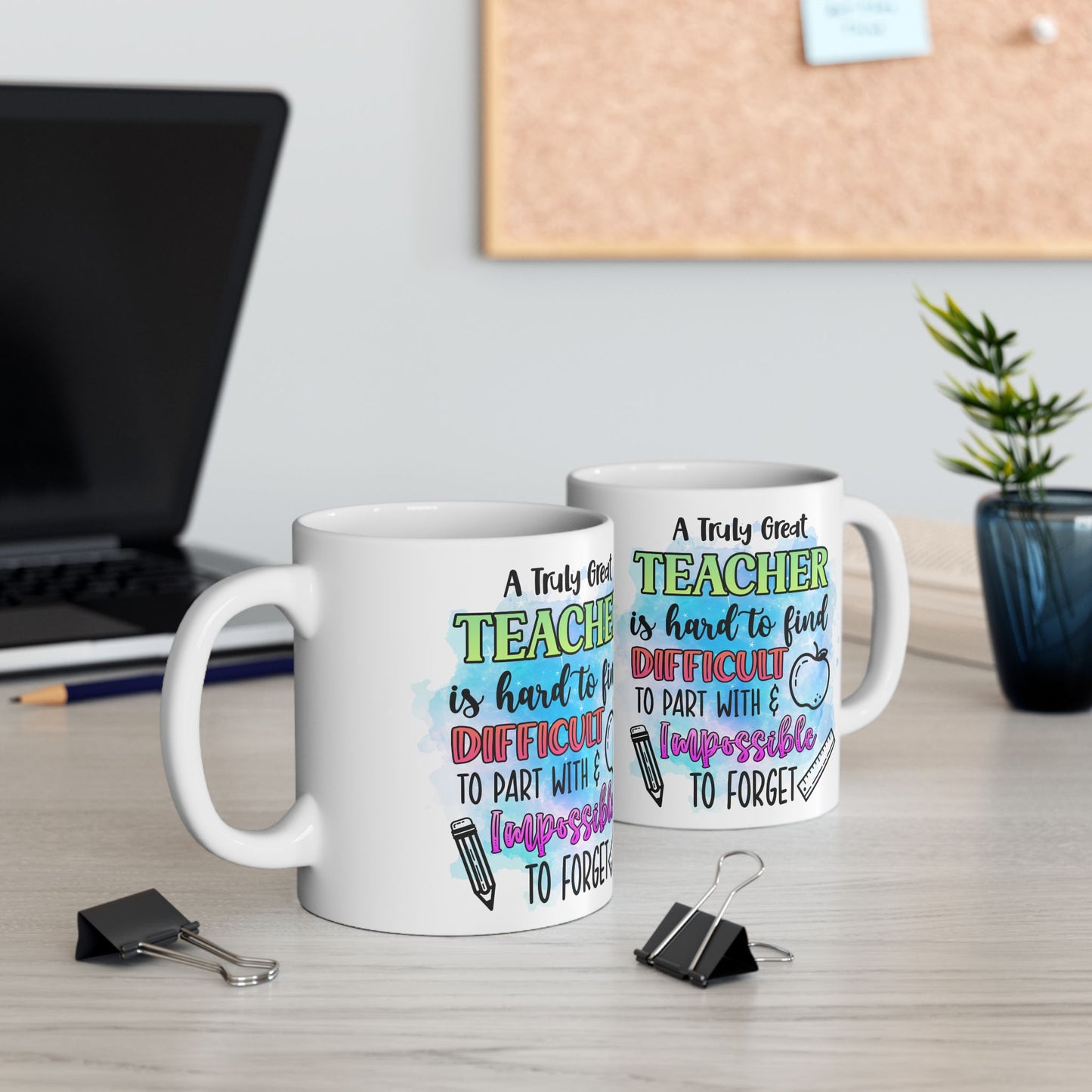 Teacher Appreciation Ceramic Mug, Great Gift for Teachers, Fun Birthday Mug, Classroom Decor, Inspirational Drinkware