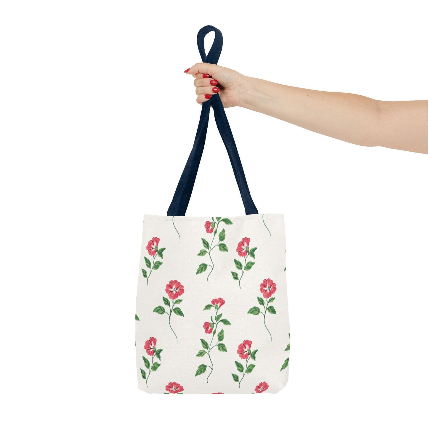 Floral Print Tote Bag - Stylish Everyday Accessory, Beach Bag, Shopping Tote, Gift for Her, Flower Lover's Canvas Bag