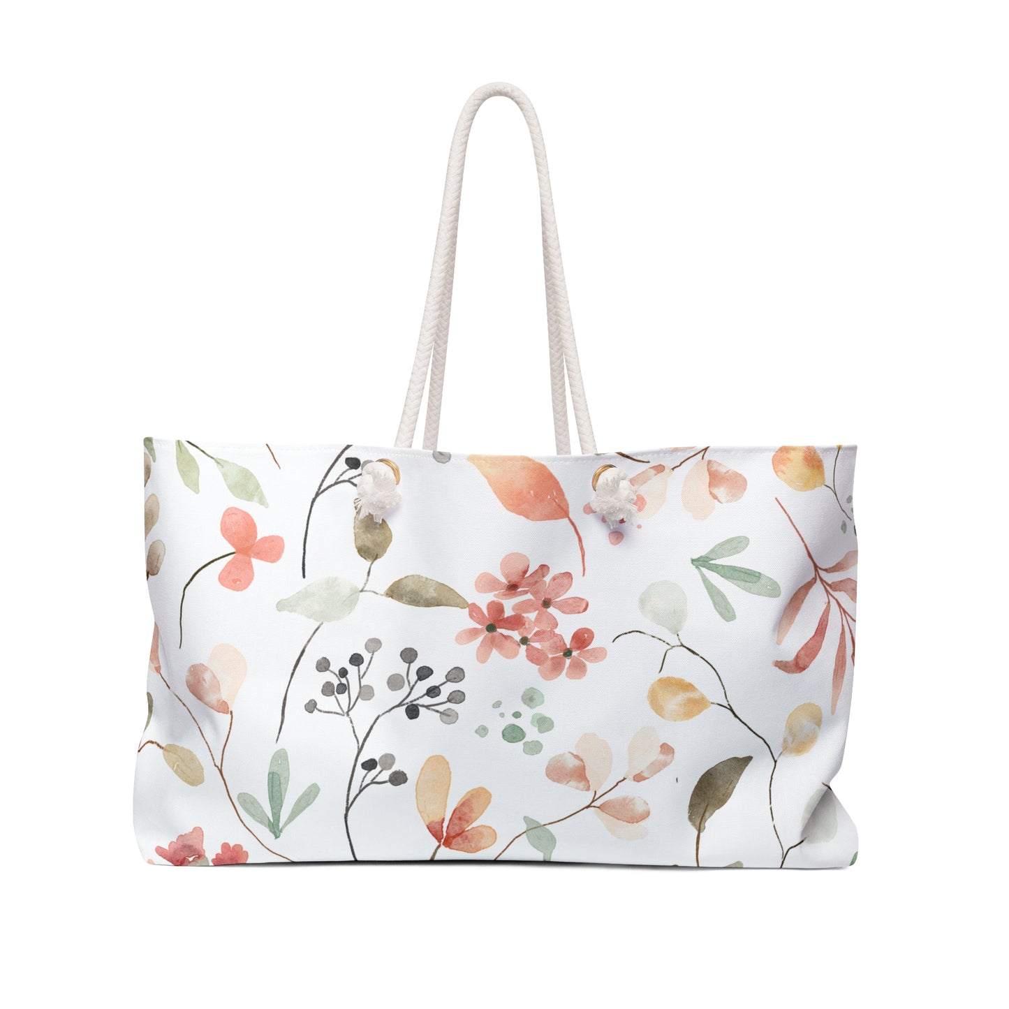 Chic Floral Weekender Bag, Stylish Travel Tote, Weekend Getaway Bag, Perfect for Vacations, Beach, Gym, or Daily Use