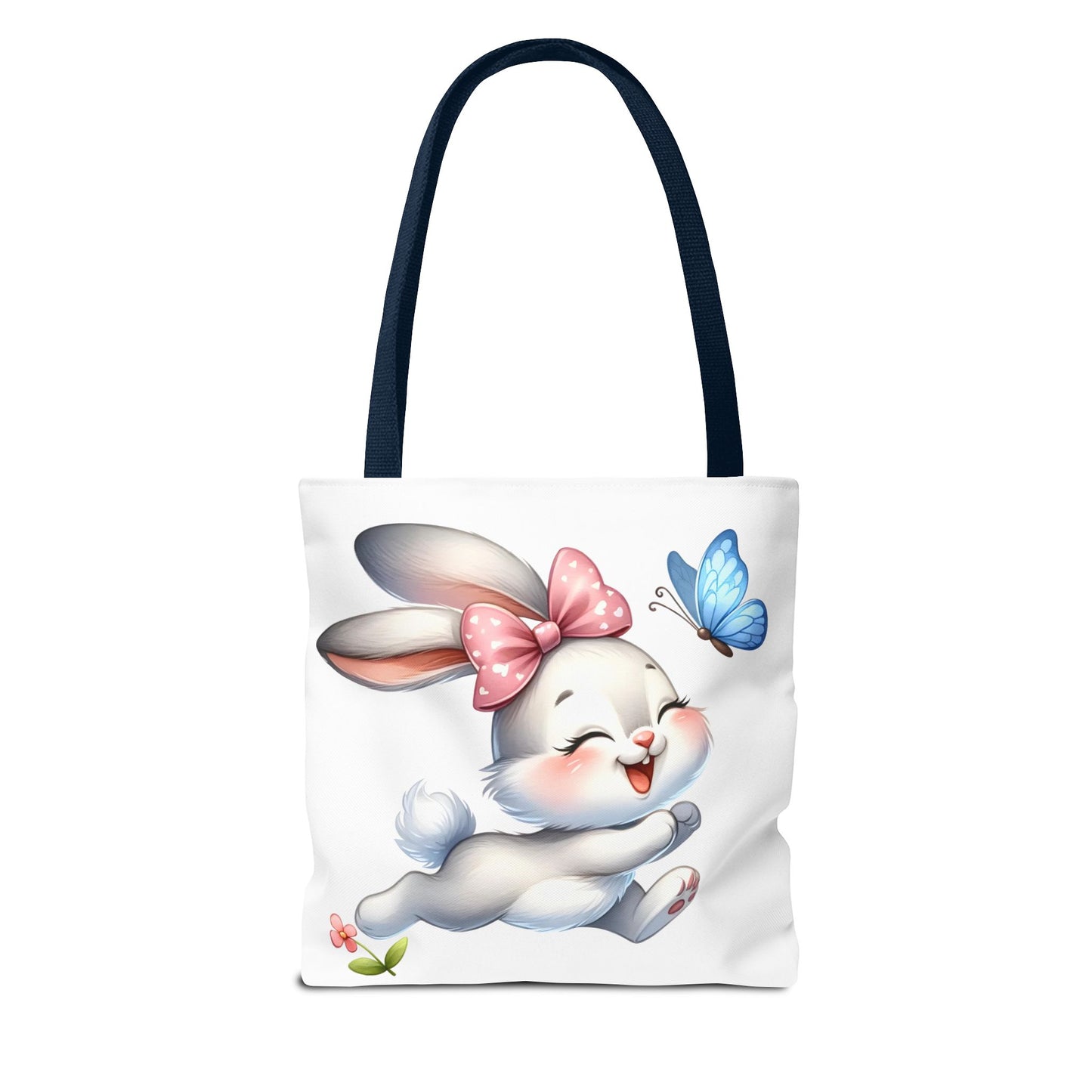 Cute Bunny Tote Bag - Stylish, Practical, Spring Decor, Easter Gift, Floral Shopping