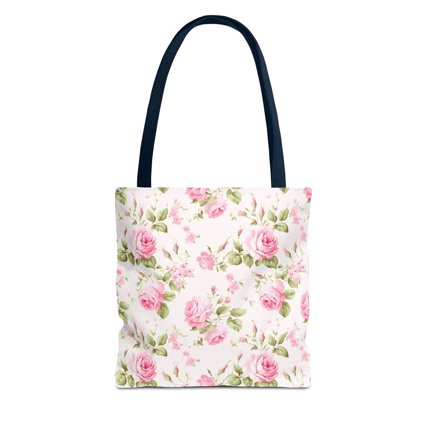 Floral Tote Bag, Rose Pattern Shoulder Bag, Stylish Eco-Friendly Shopper, Gift for Her, Spring Summer Accessory