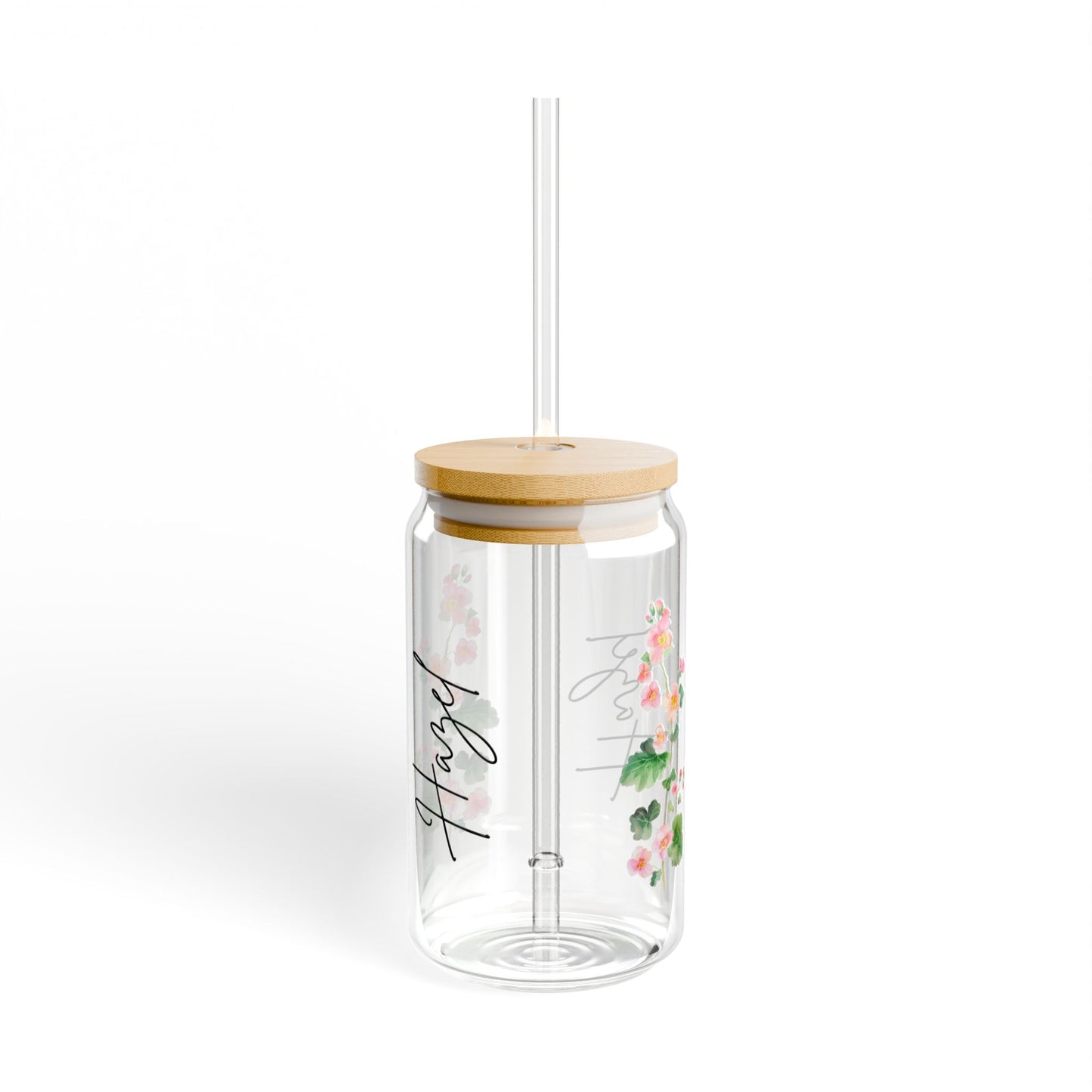 Floral Insulated Sipper Glass, Eco-Friendly Drinkware, Gift for Her, Summer Essentials, Stylish Water Bottle, Trending Home Decor