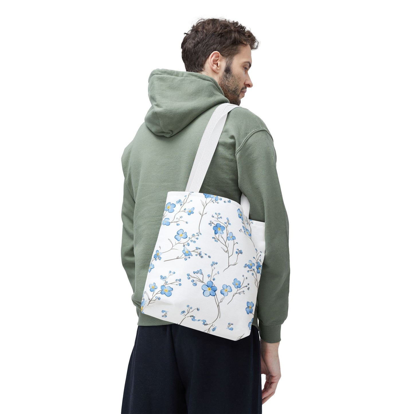 Floral Tote Bag, Stylish Shopping Bag, Eco-Friendly Tote, Spring Floral Design, Perfect for Everyday Use