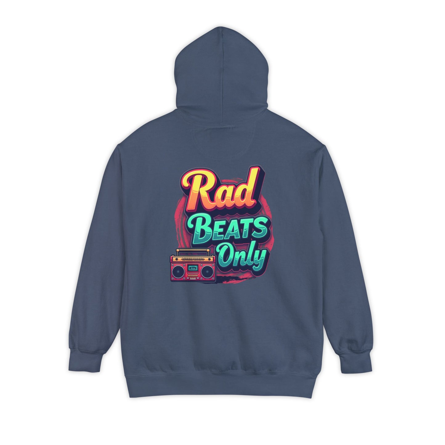 Rad Beats Unisex Hoodie, Music Lover Gift, Fun Retro Apparel, Unique Streetwear, Perfect for Casual Outfits