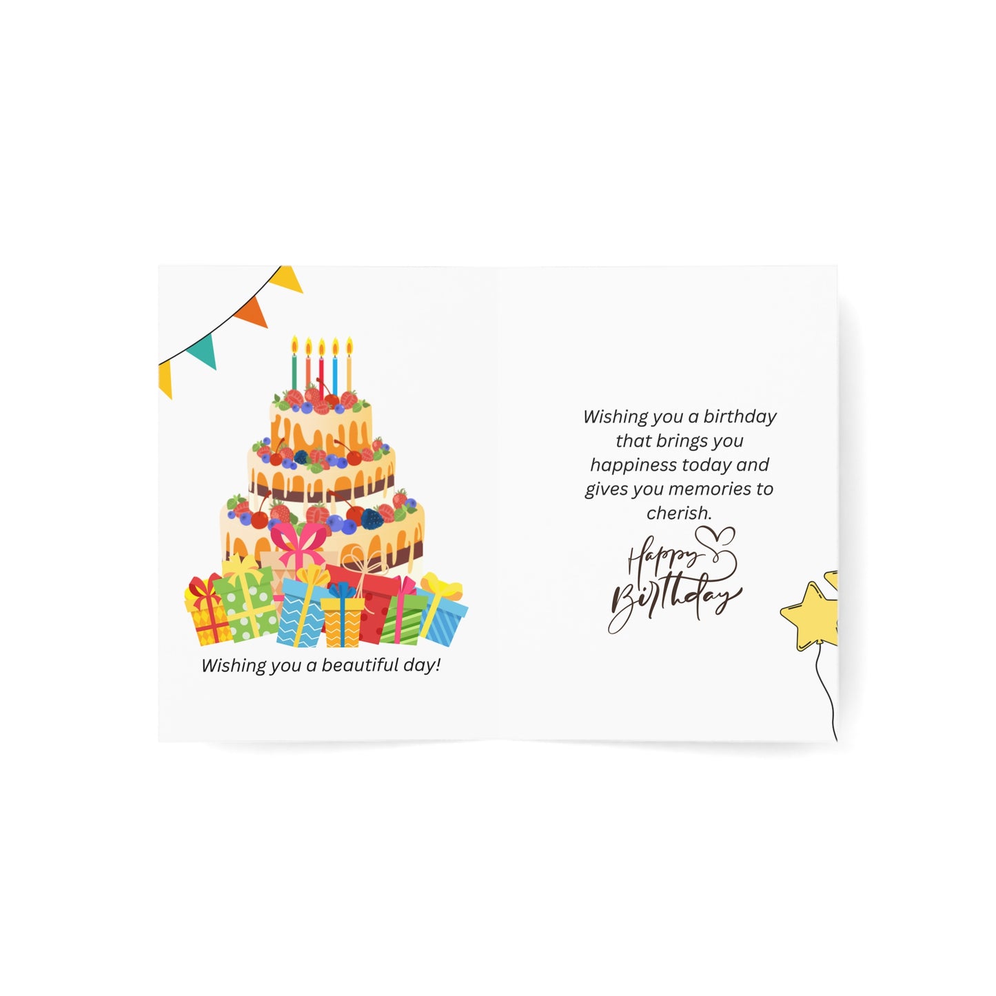 Happy Birthday Greeting Cards Set - 1, 10, 30, or 50pcs