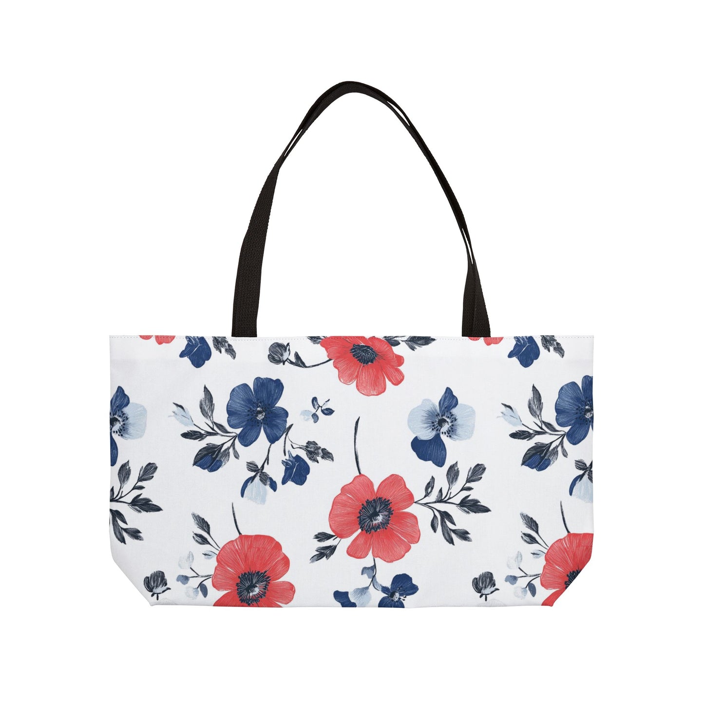 Floral Weekender Tote Bag - Perfect for Beach Days, Picnics, Travel, Gifts, Summer Outings