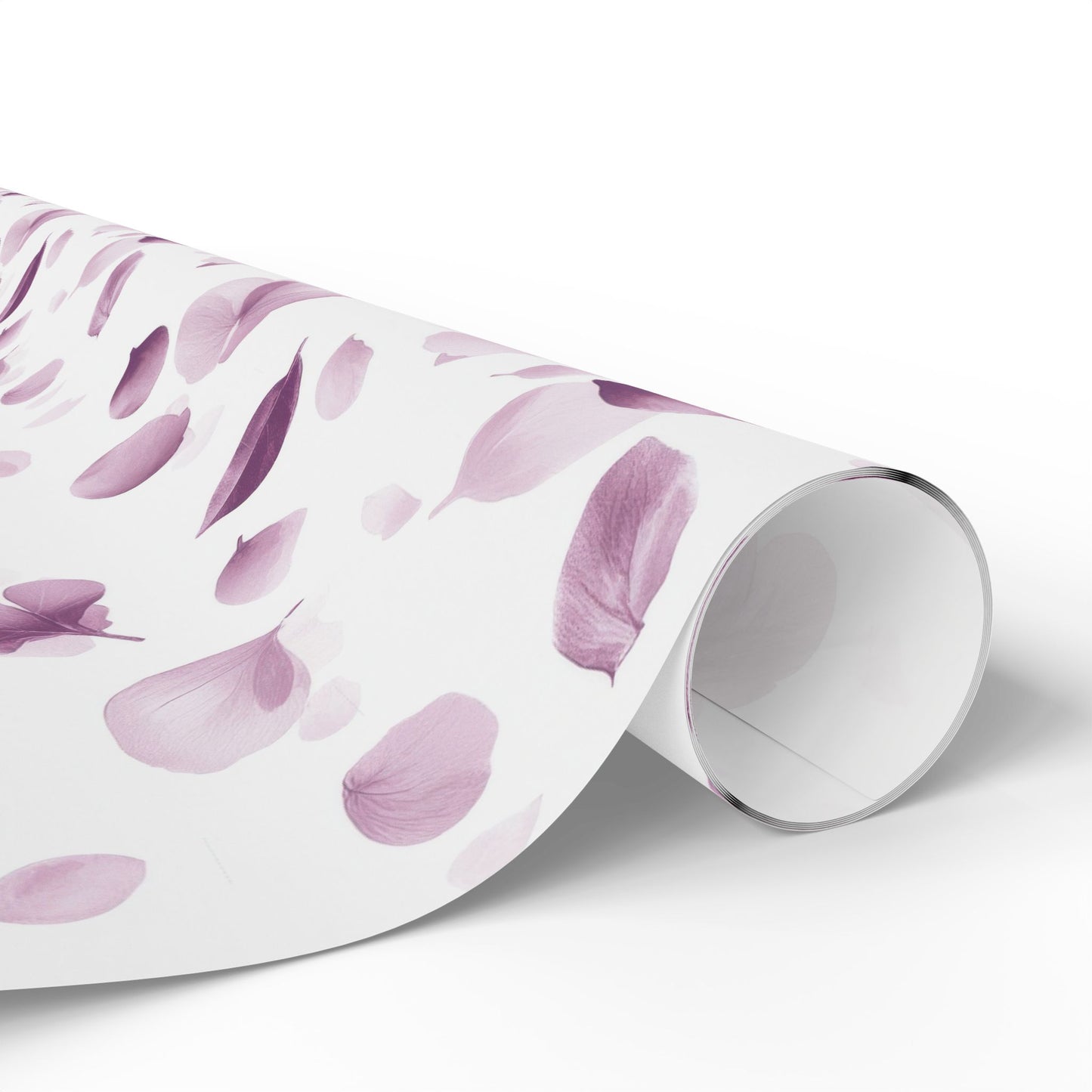 Elegant Floral Wrapping Paper, Gift Wrap for Weddings, Birthdays, and Special Occasions, Light Purple Petal Design