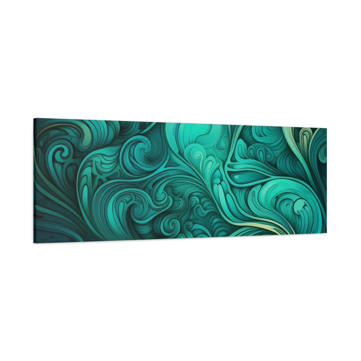 Artistic Stretched Canvas Wall Art, Modern Home Décor, Abstract Swirl Design, Living Room Decoration, Unique Gift for Art Lovers