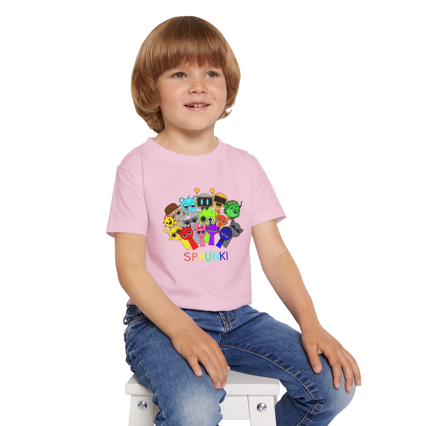 Colorful Toddler T-Shirt with Fun Characters | Kids Gift, Birthday Shirt, Holiday Apparel, Playful Outfit, Cute Tee
