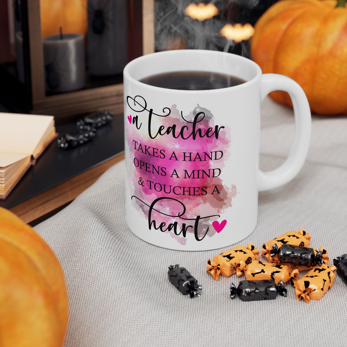 Teacher Appreciation Ceramic Mug - Motivational Gift, 11oz/15oz Coffee Cup for Educators, End of Year Gift, Inspirational Quote
