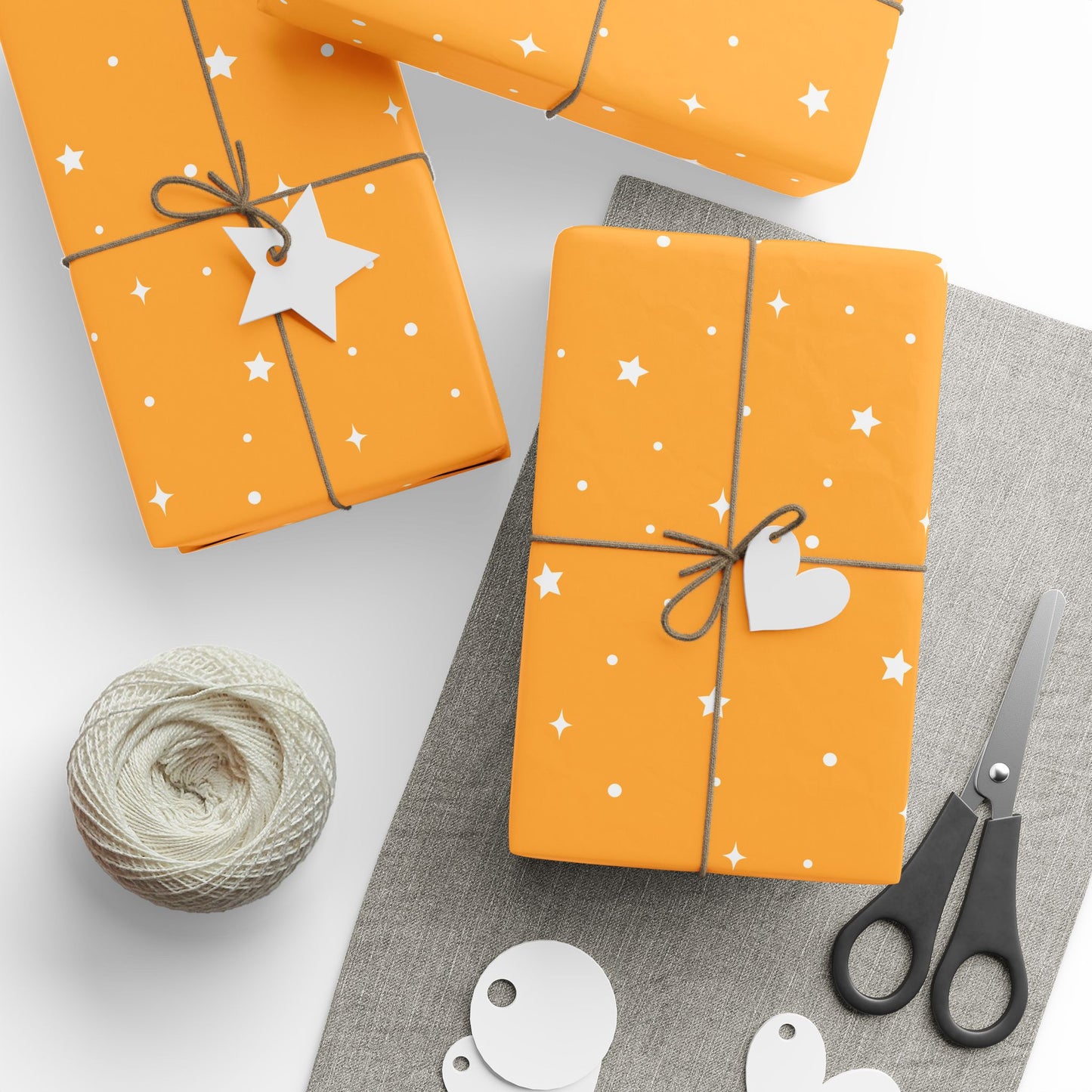 Bright Stars Wrapping Paper - Fun Gift Wrap for Birthdays, Holidays, Baby Showers, Celebrations, Special Occasions - Cheerful Decor