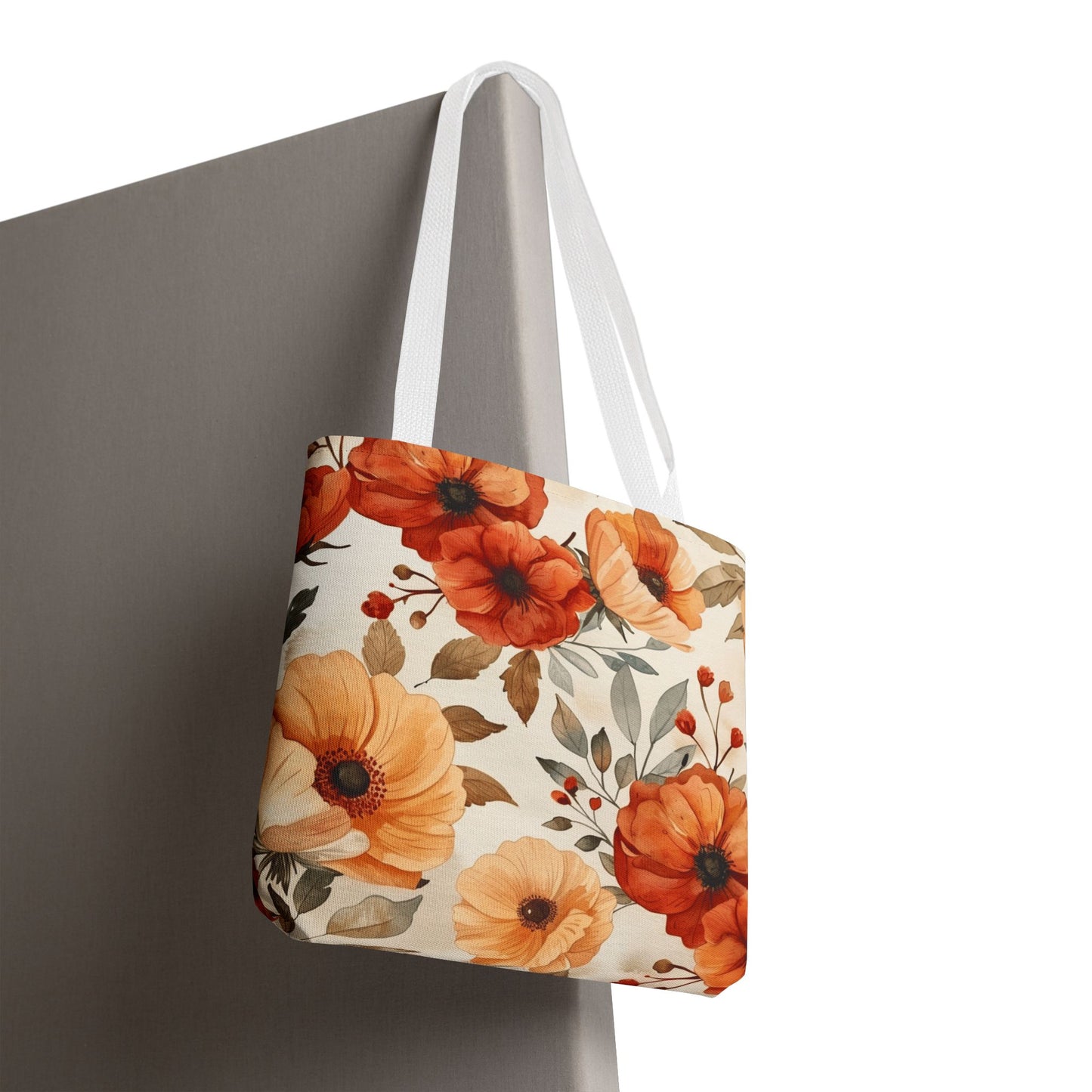 Floral Tote Bag - Boho Chic Reusable Shopping Bag, Gift for Her, Summer Beach Bag, Eco-Friendly Carryall, Everyday Handbag