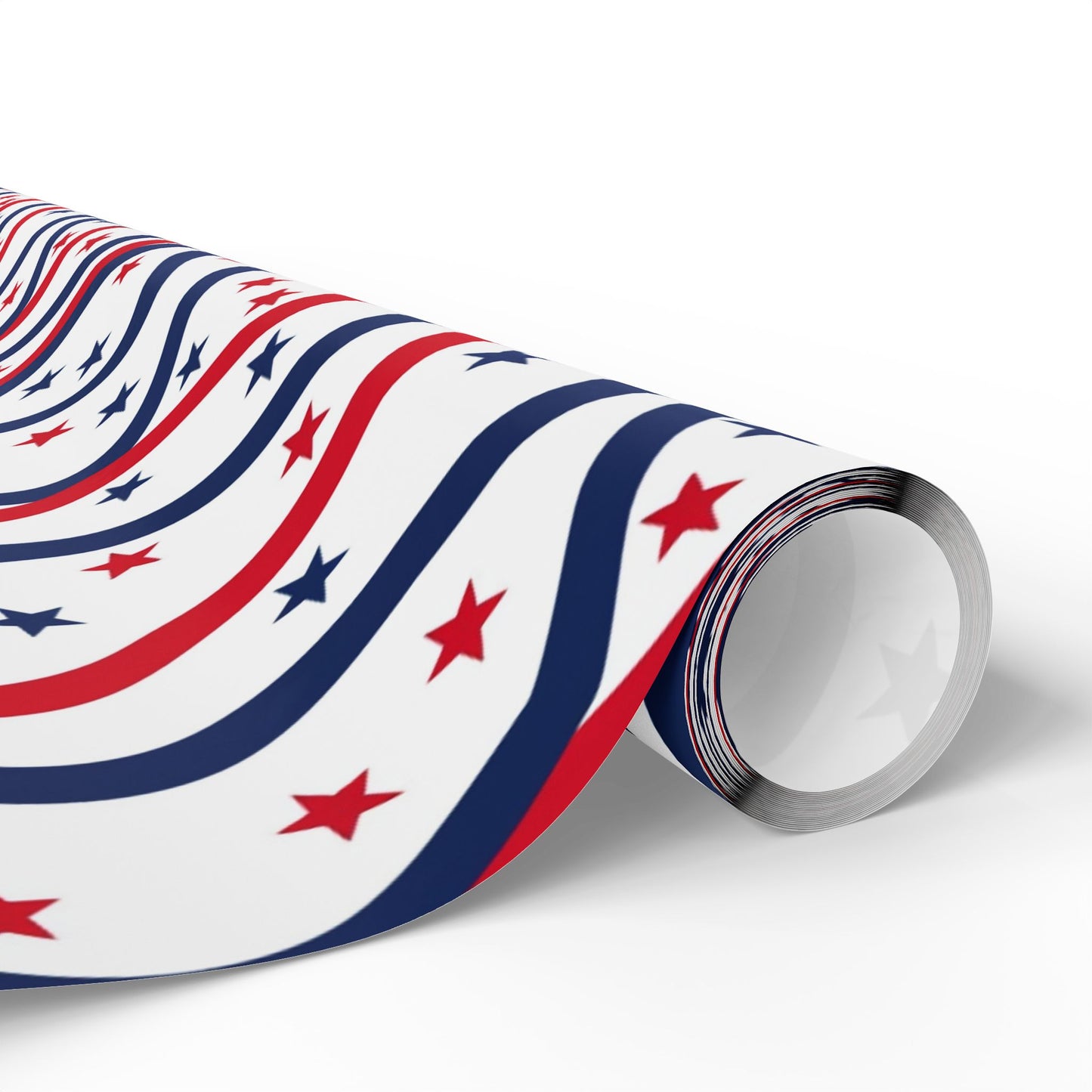 Patriotic Wrapping Paper for Holidays, Gift Wrap for Independence Day, Festive Decor, Star-Patterned Paper, Ideal for Celebrations