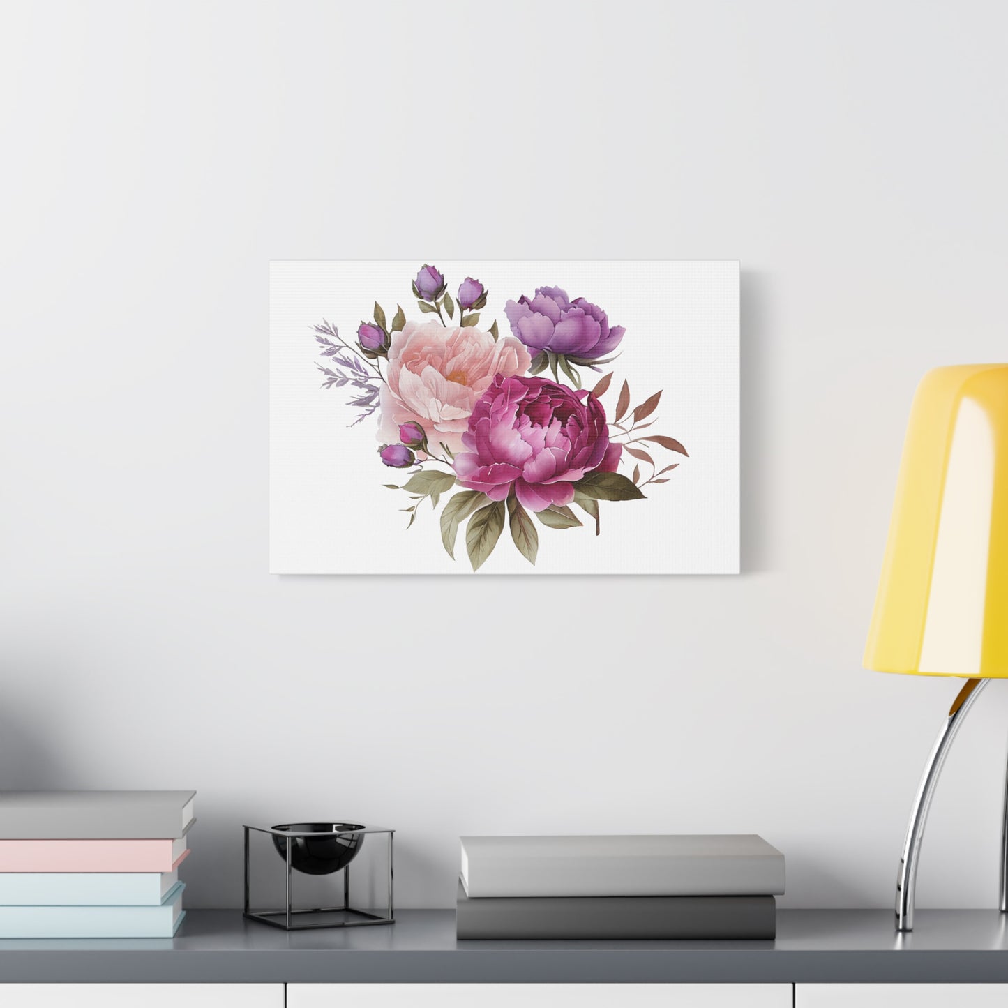 Floral Wall Art Canvas, Home Decor, Gift for Her, Peony Art, Living Room Decoration, Mothers Day