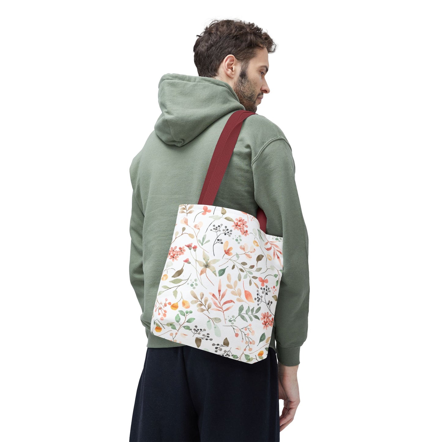Floral Print Tote Bag | Eco-Friendly Shopping, Beach Trips, Travel, Gifts for Her, Everyday Carry