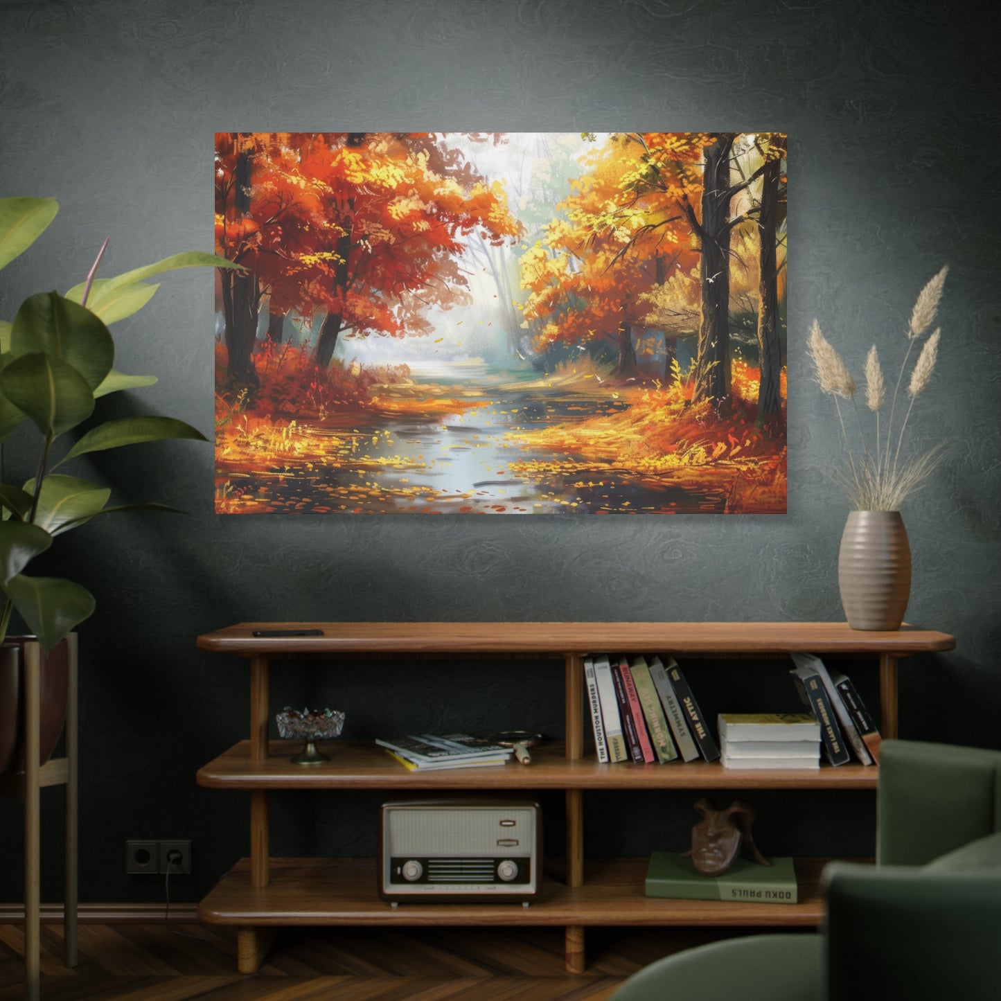 Autumn Serenity Canvas Print, Fall Decor, Home Wall Art, Nature Artwork, Gift for Nature Lovers, Cozy Decorating