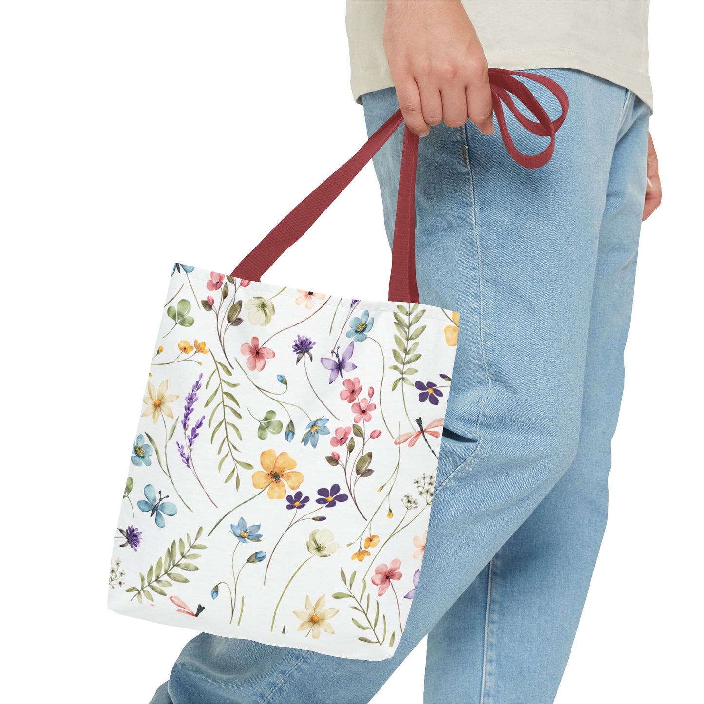 Floral Tote Bag - Stylish, Versatile, Reusable Shopping Bag, Eco-Friendly Gift, Perfect for Spring & Summer
