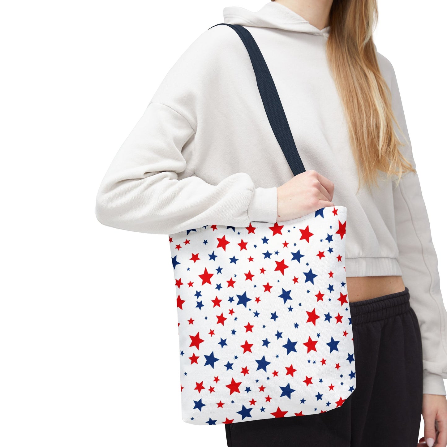Patriotic Star Tote Bag, Perfect for 4th of July, Festivals, Shopping, Beach Days, Everyday Use, Gift for Her