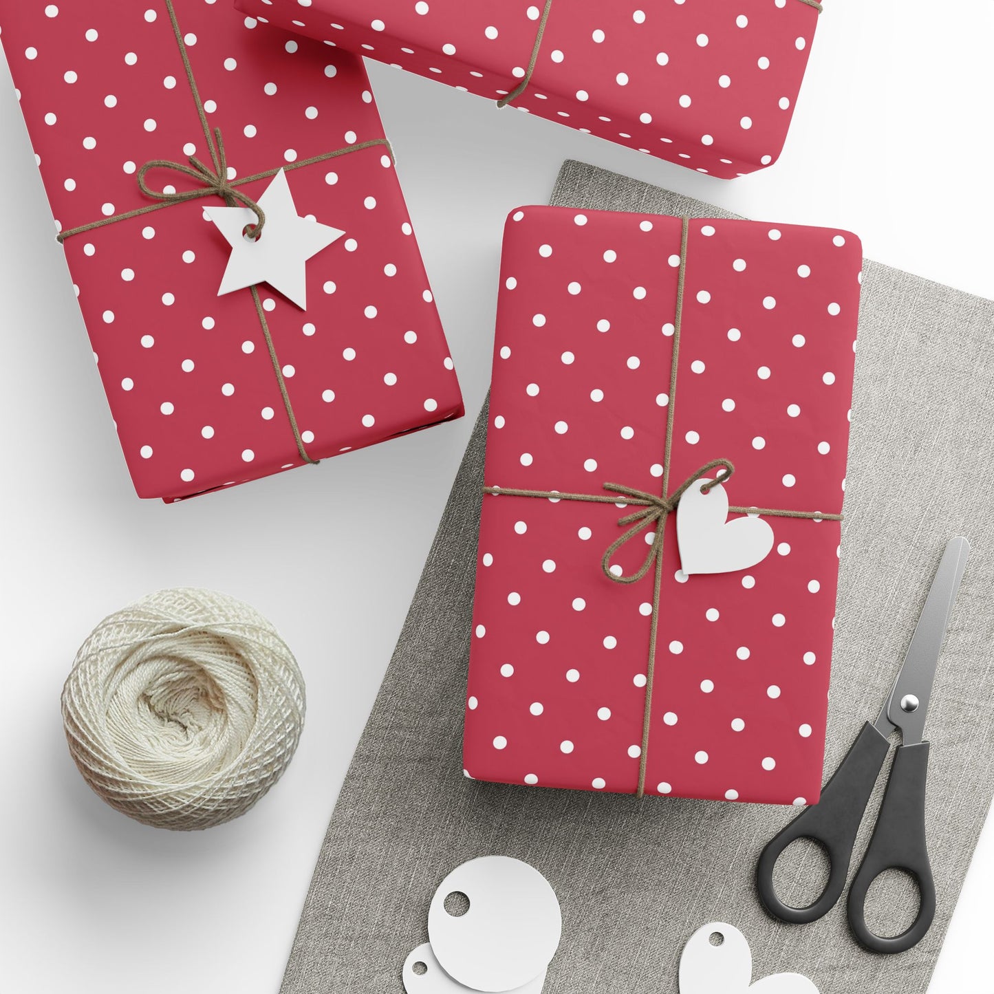 Polka Dot Wrapping Paper Roll - Festive Gift Wrap for Birthdays, Holidays, Weddings, Party Decor, Cute Presents