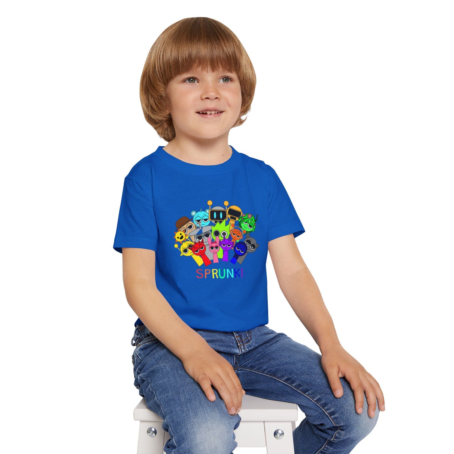 Colorful Toddler T-Shirt with Fun Characters | Kids Gift, Birthday Shirt, Holiday Apparel, Playful Outfit, Cute Tee