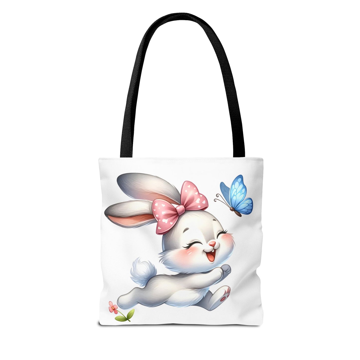 Cute Bunny Tote Bag - Stylish, Practical, Spring Decor, Easter Gift, Floral Shopping