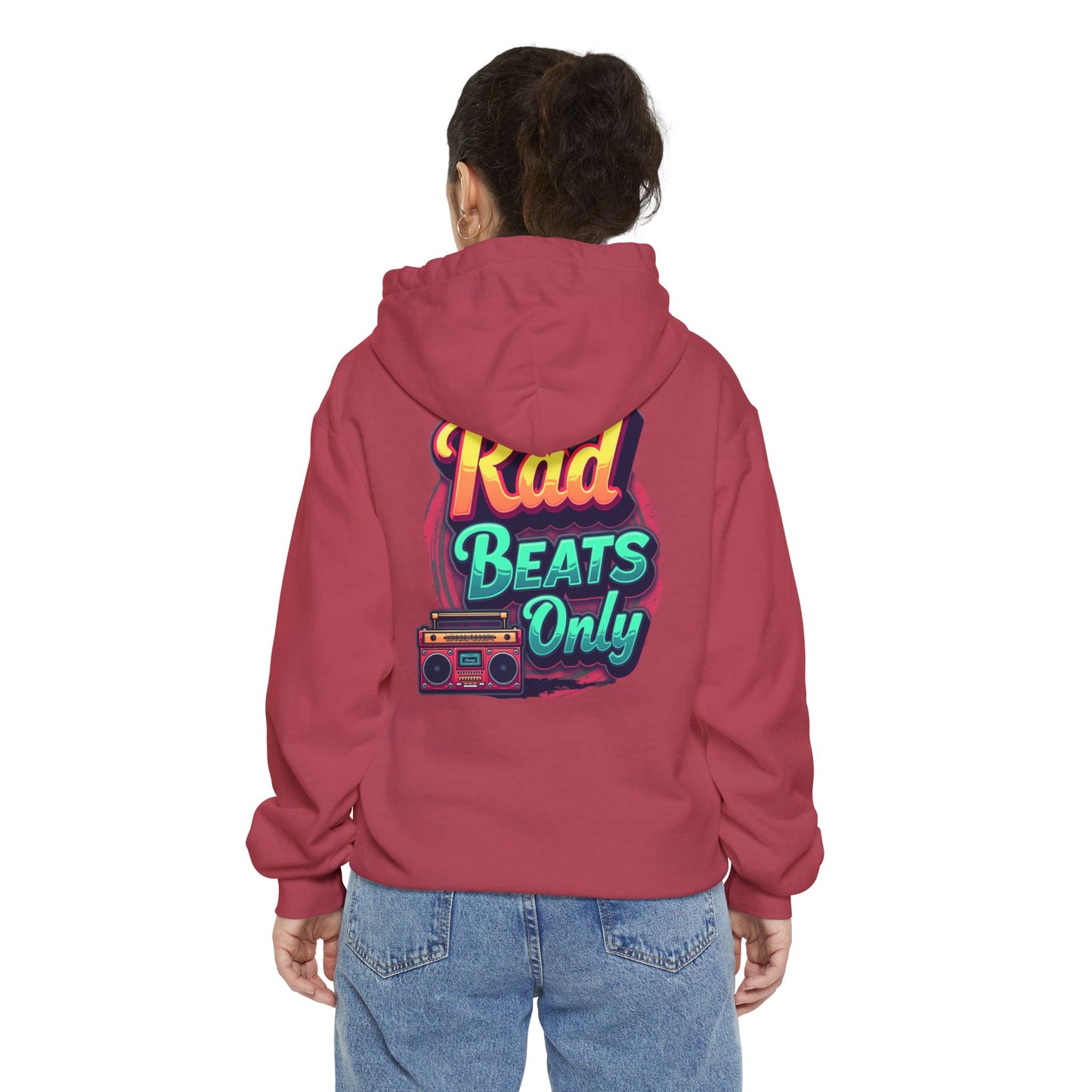 Rad Beats Unisex Hoodie, Music Lover Gift, Fun Retro Apparel, Unique Streetwear, Perfect for Casual Outfits
