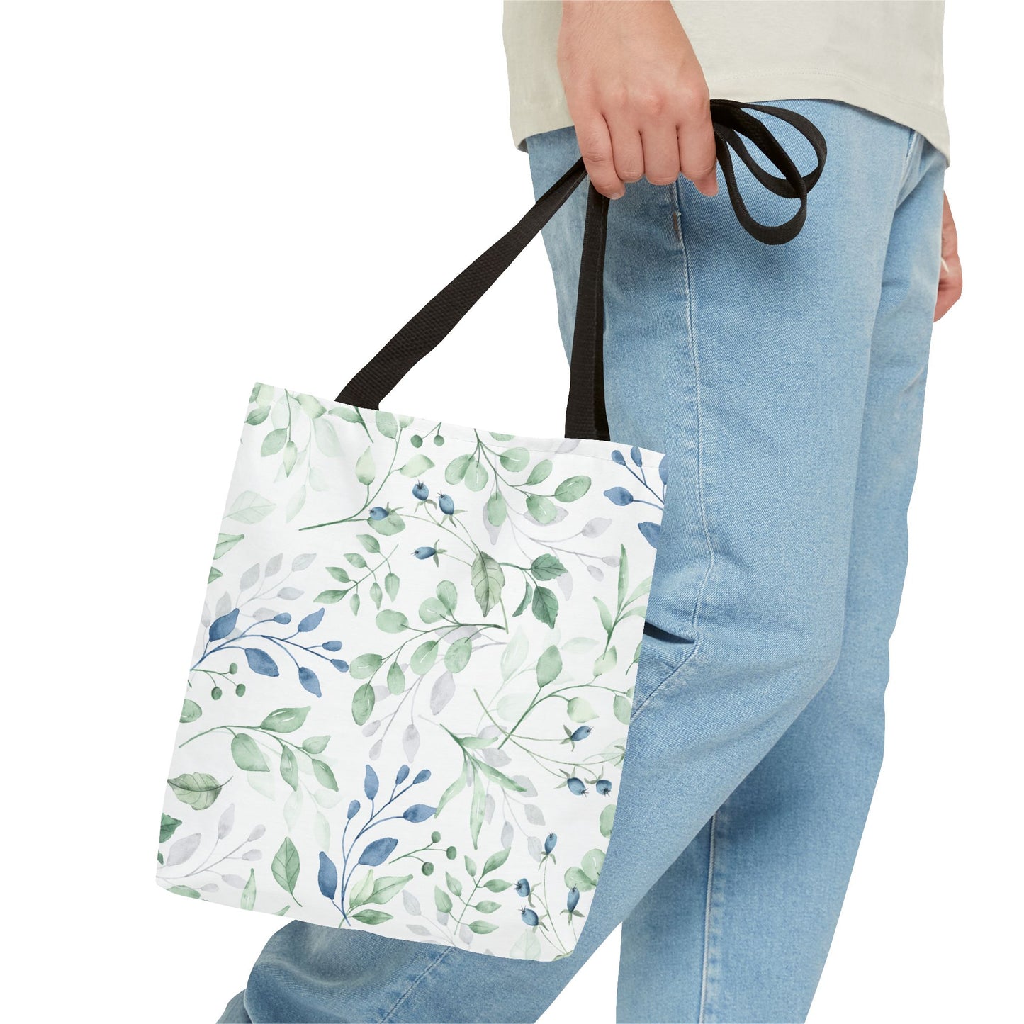 Botanical Print Tote Bag, Eco-Friendly Shopping Bag, Stylish Handbag, Gift for Her, Floral Design Tote, Everyday Use Bag