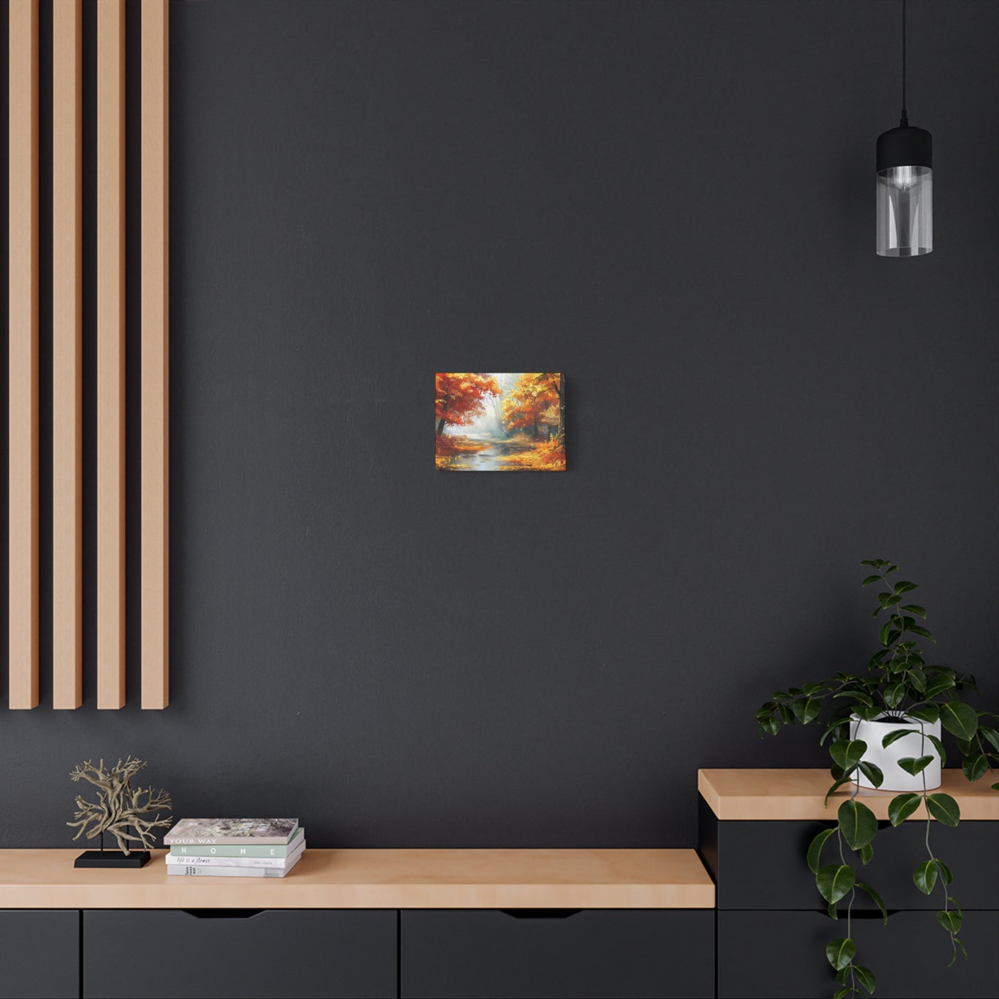 Autumn Serenity Canvas Art, Fall Decor, Nature Wall Art, Seasonal Home Decoration, Cozy Living Room Art