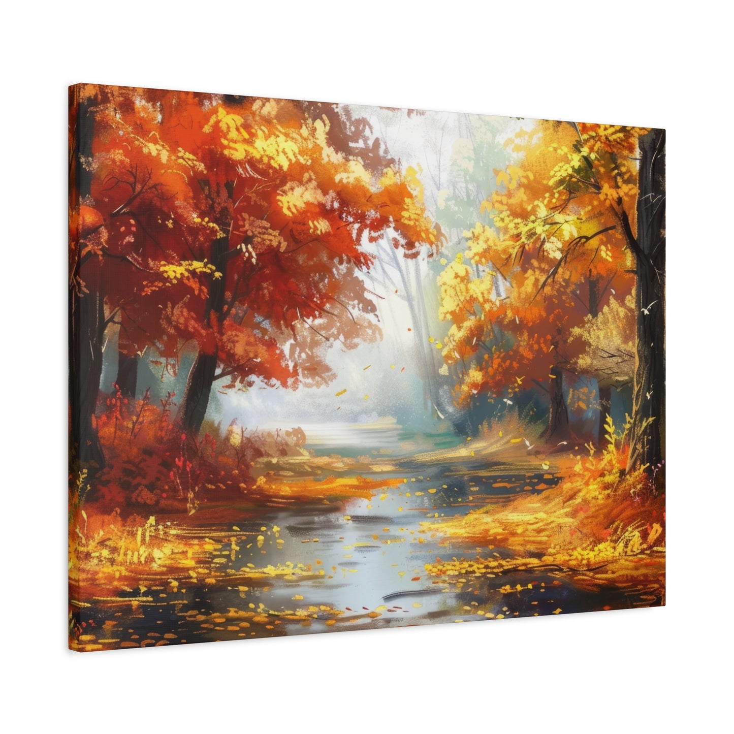 Autumn Serenity Canvas Print, Fall Decor, Home Wall Art, Nature Artwork, Gift for Nature Lovers, Cozy Decorating